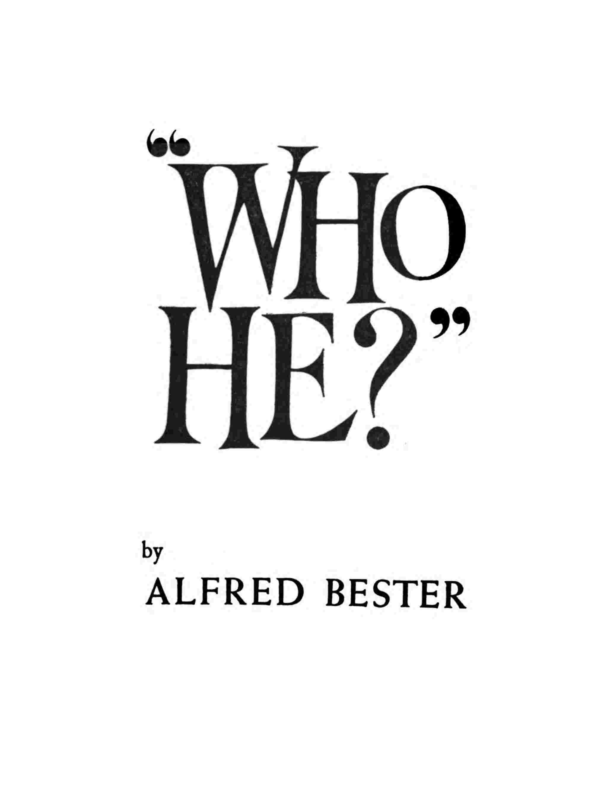 "Who he?" cover