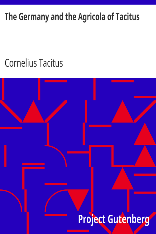 The Germany and the Agricola of Tacitus cover