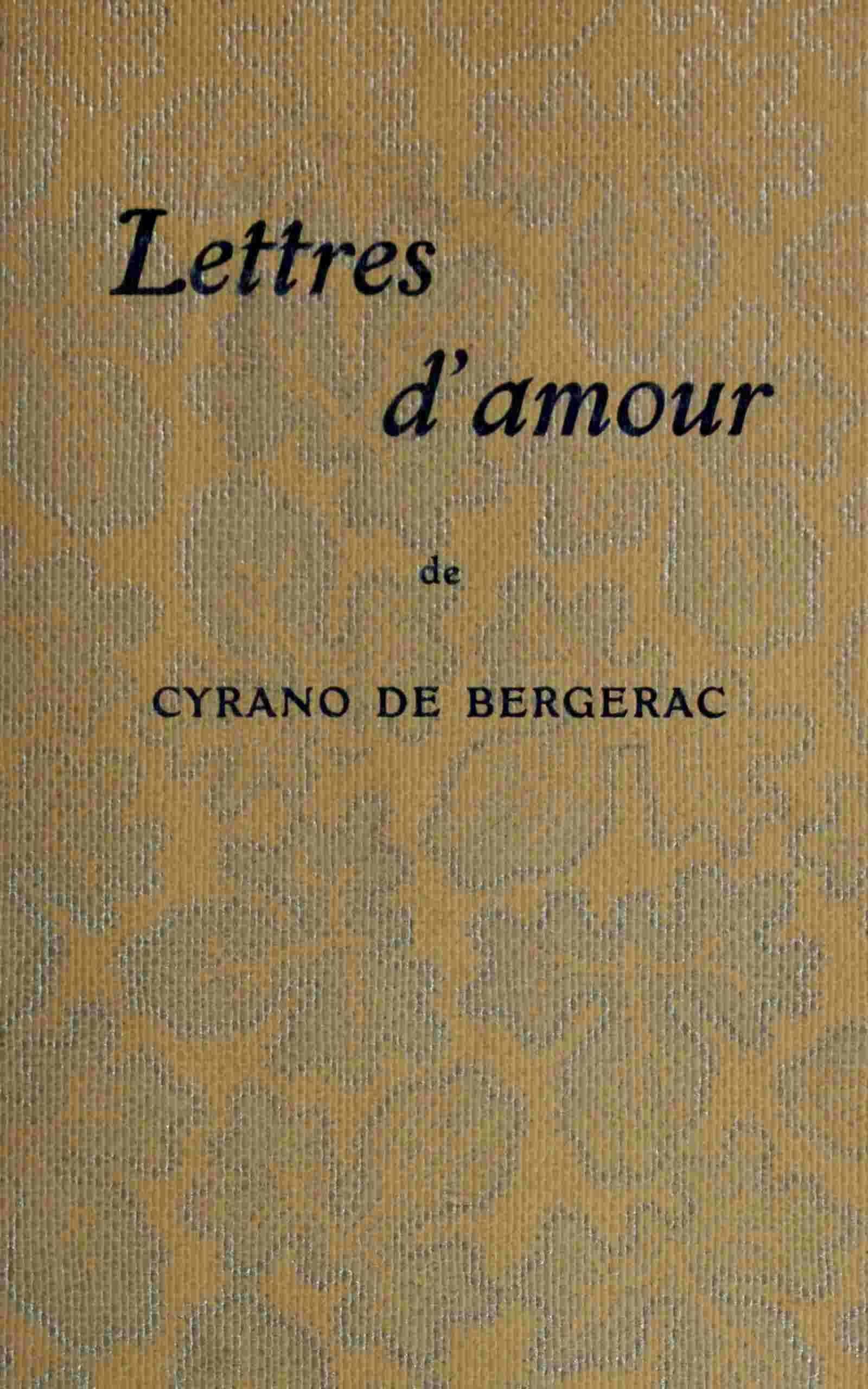 Lettres d'amour cover