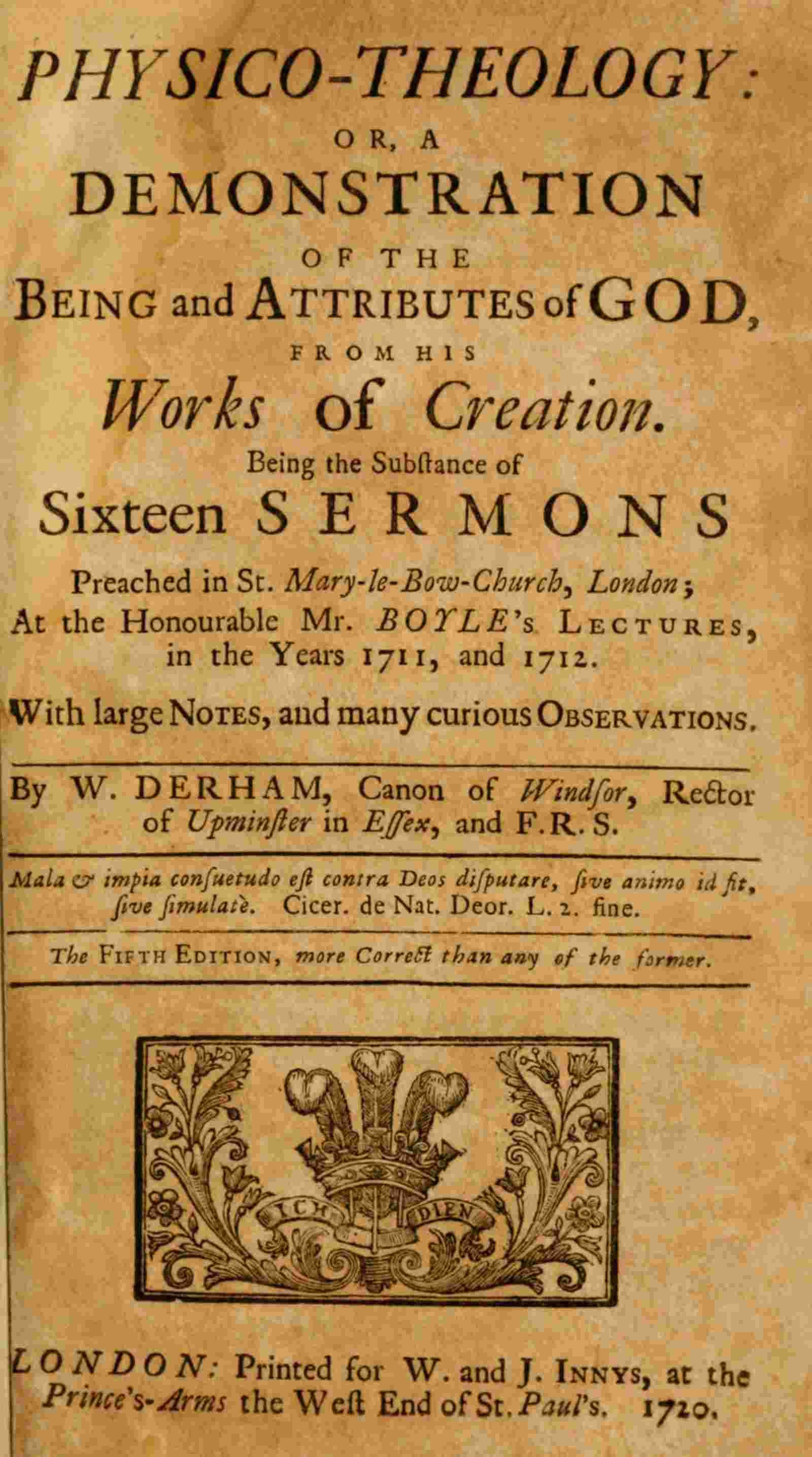 Physico-theology cover
