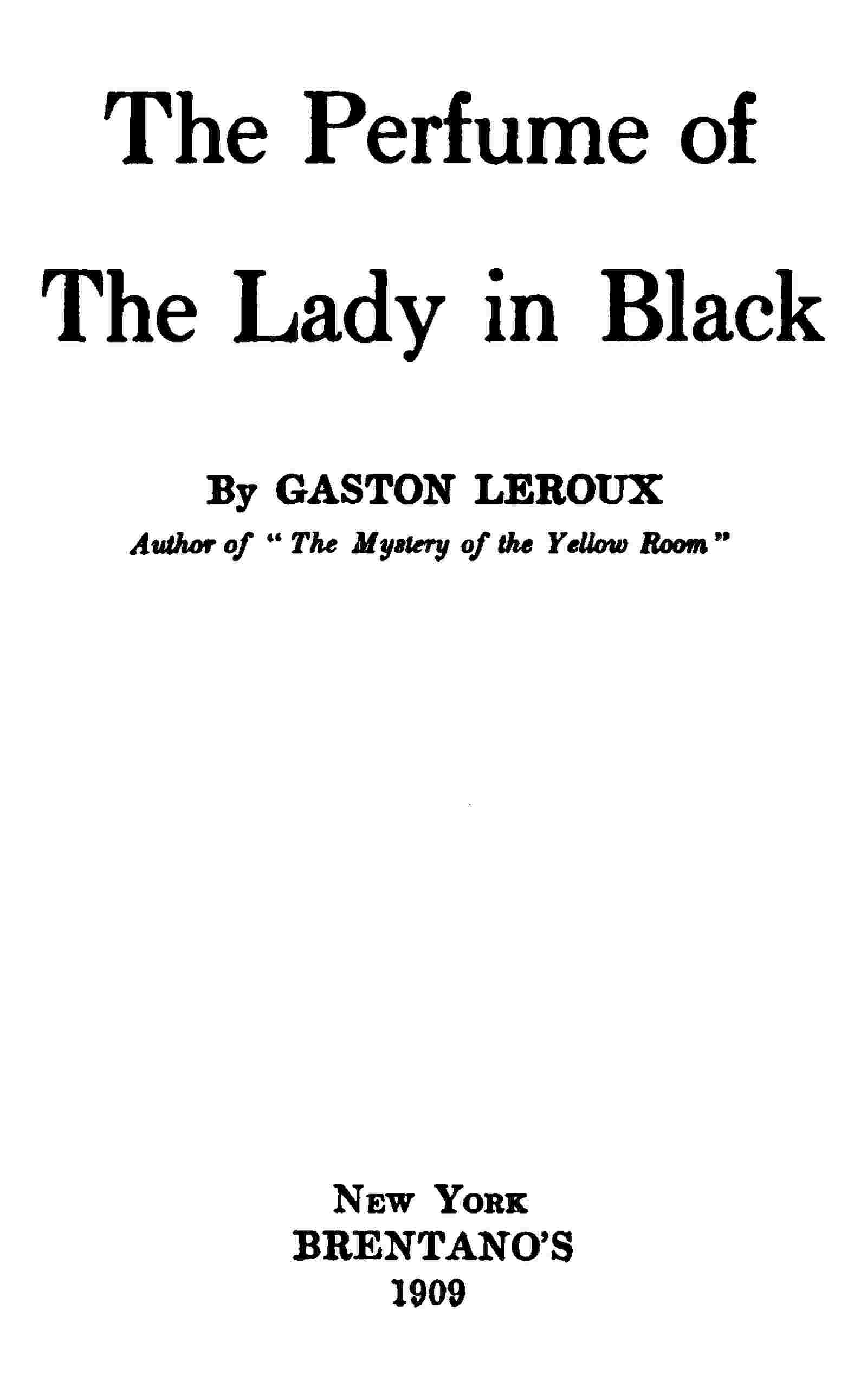The perfume of the lady in black cover