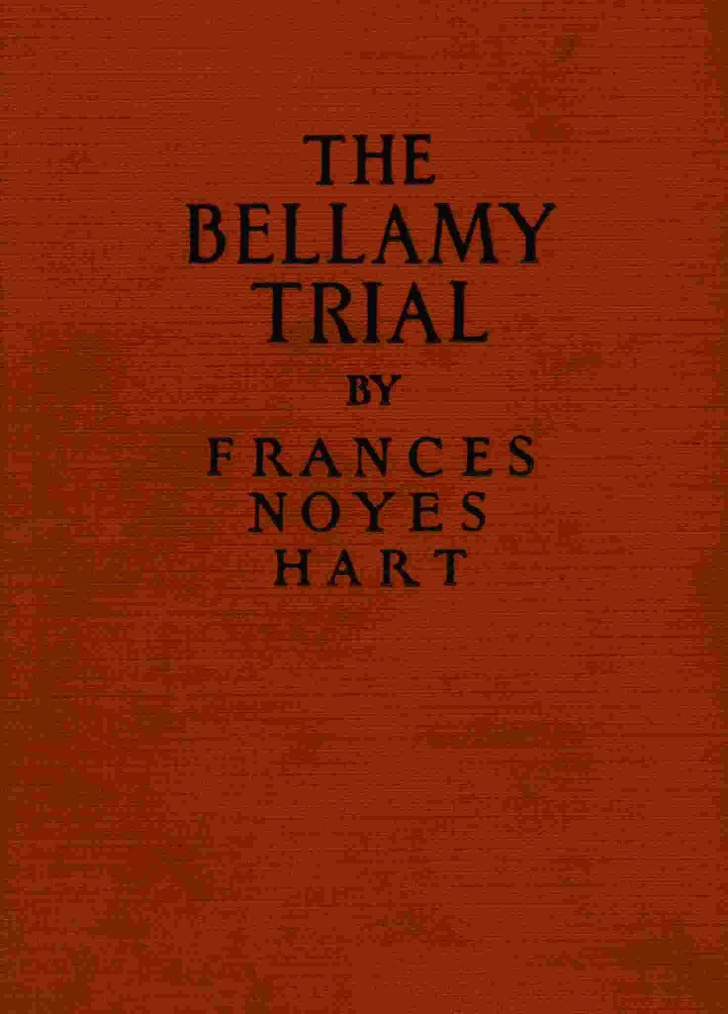 The Bellamy trial cover