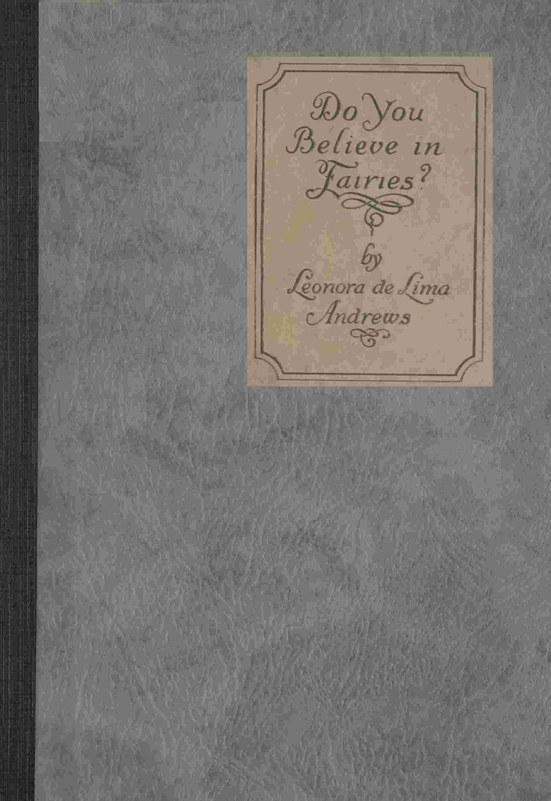 Do you believe in fairies? cover