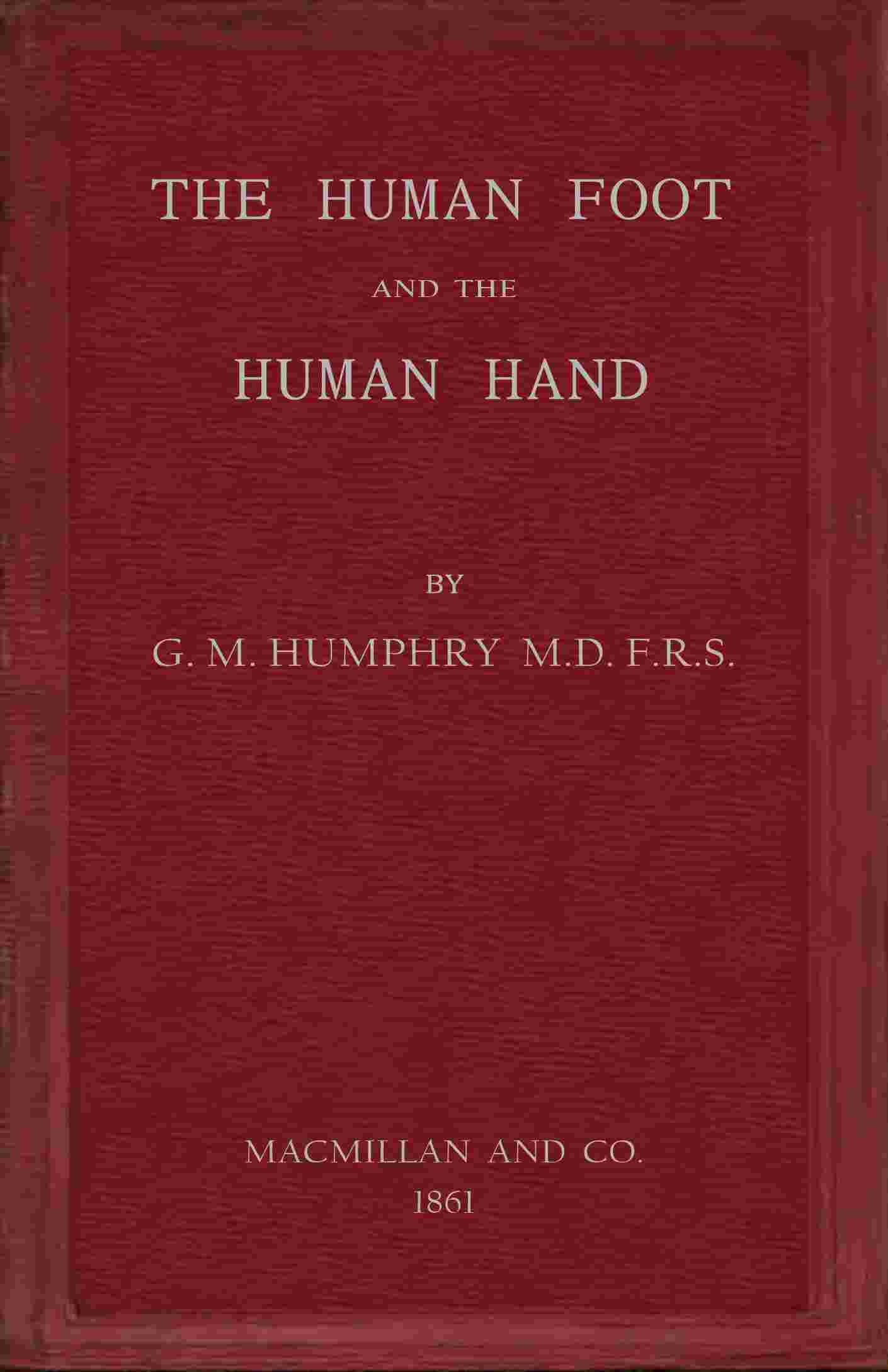 The human foot and the human hand cover