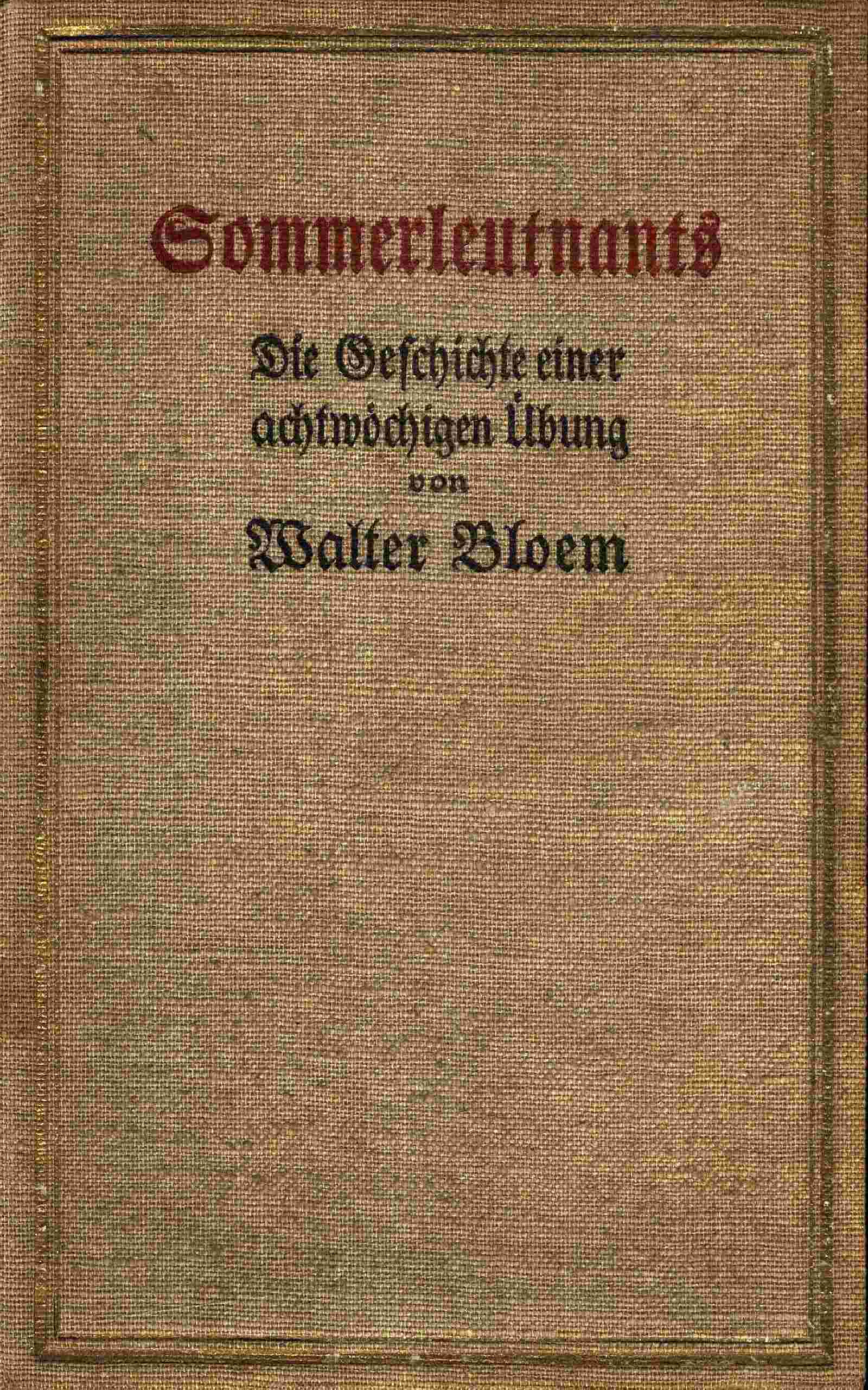 Sommerleutnants cover