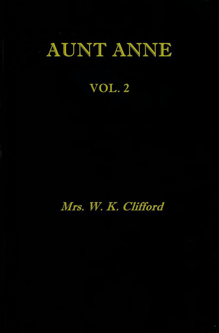 Aunt Anne, Vol. 2 (of 2) cover