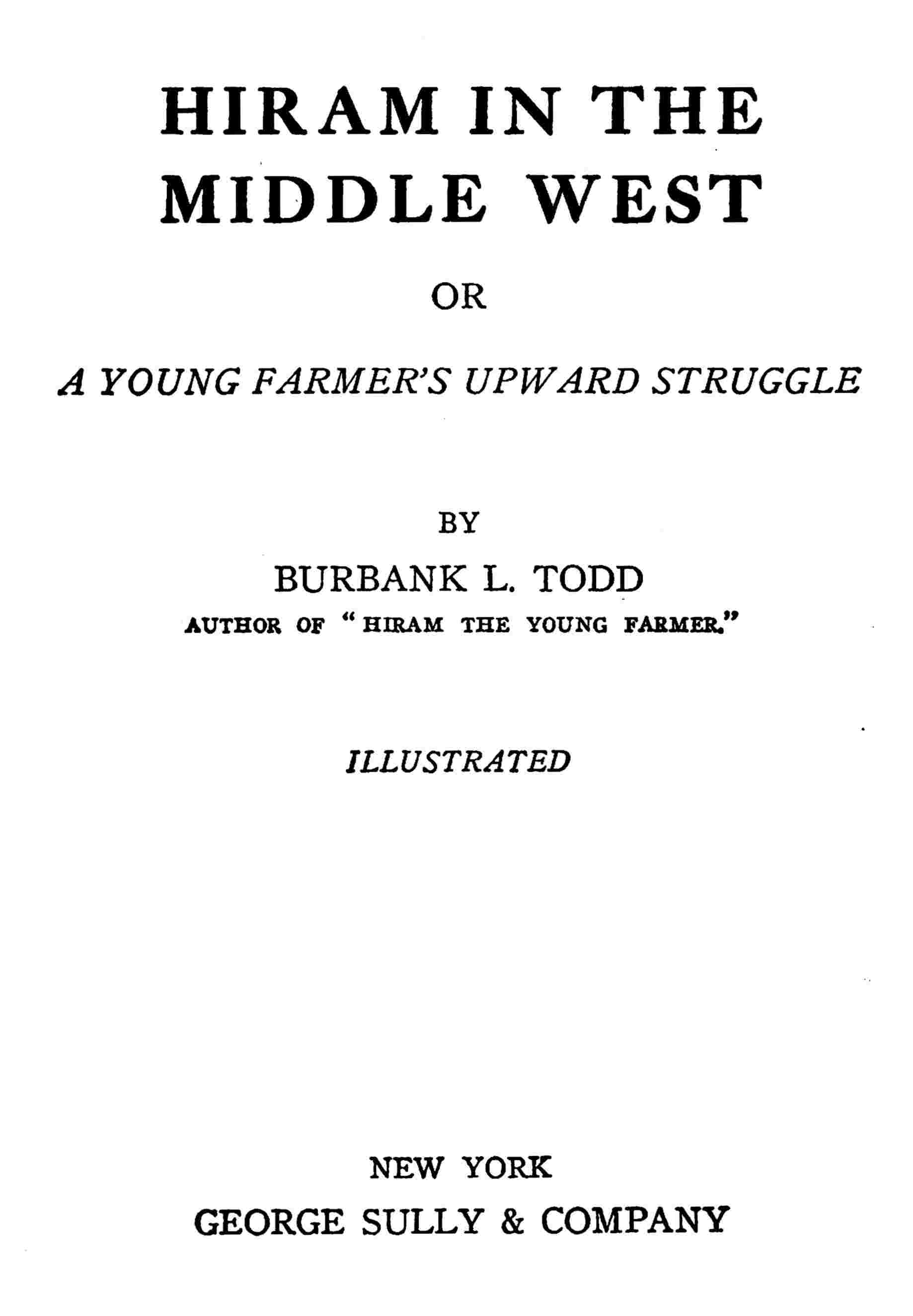 Hiram in the Middle West cover