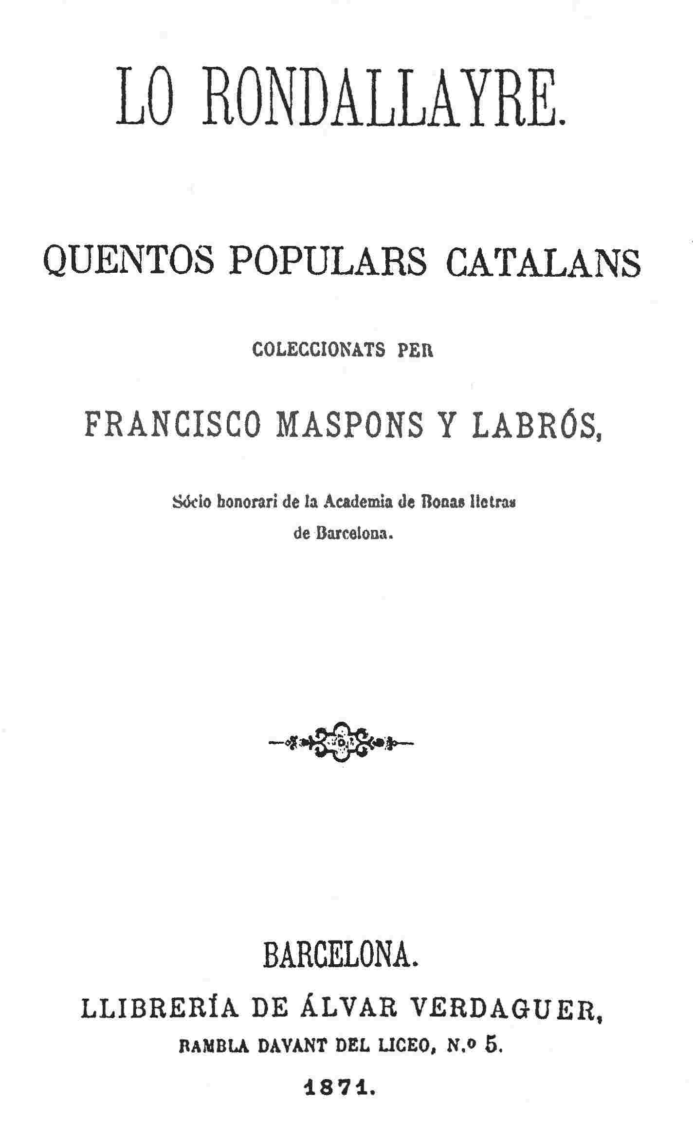 Lo rondallayre cover