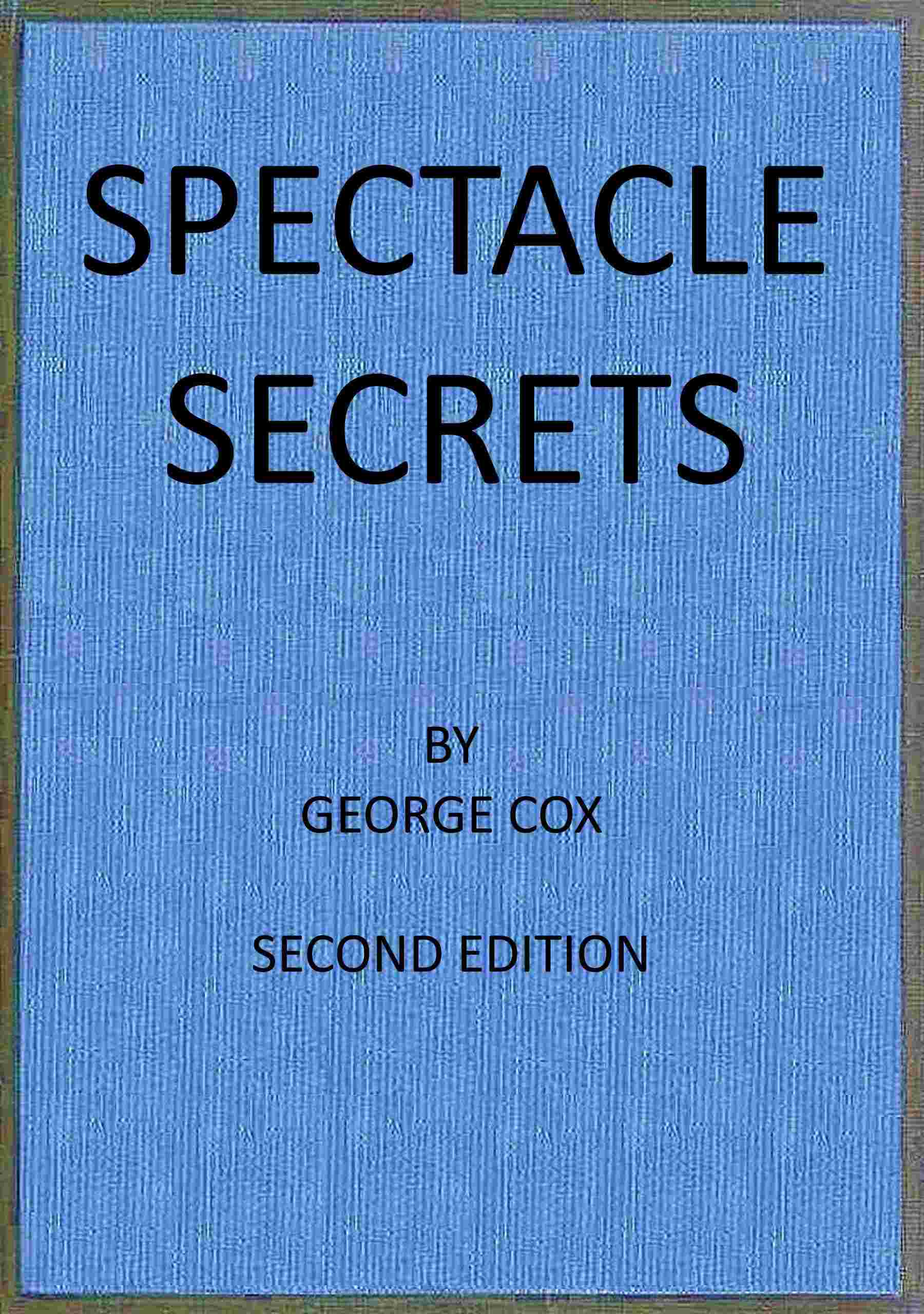 Spectacle secrets cover