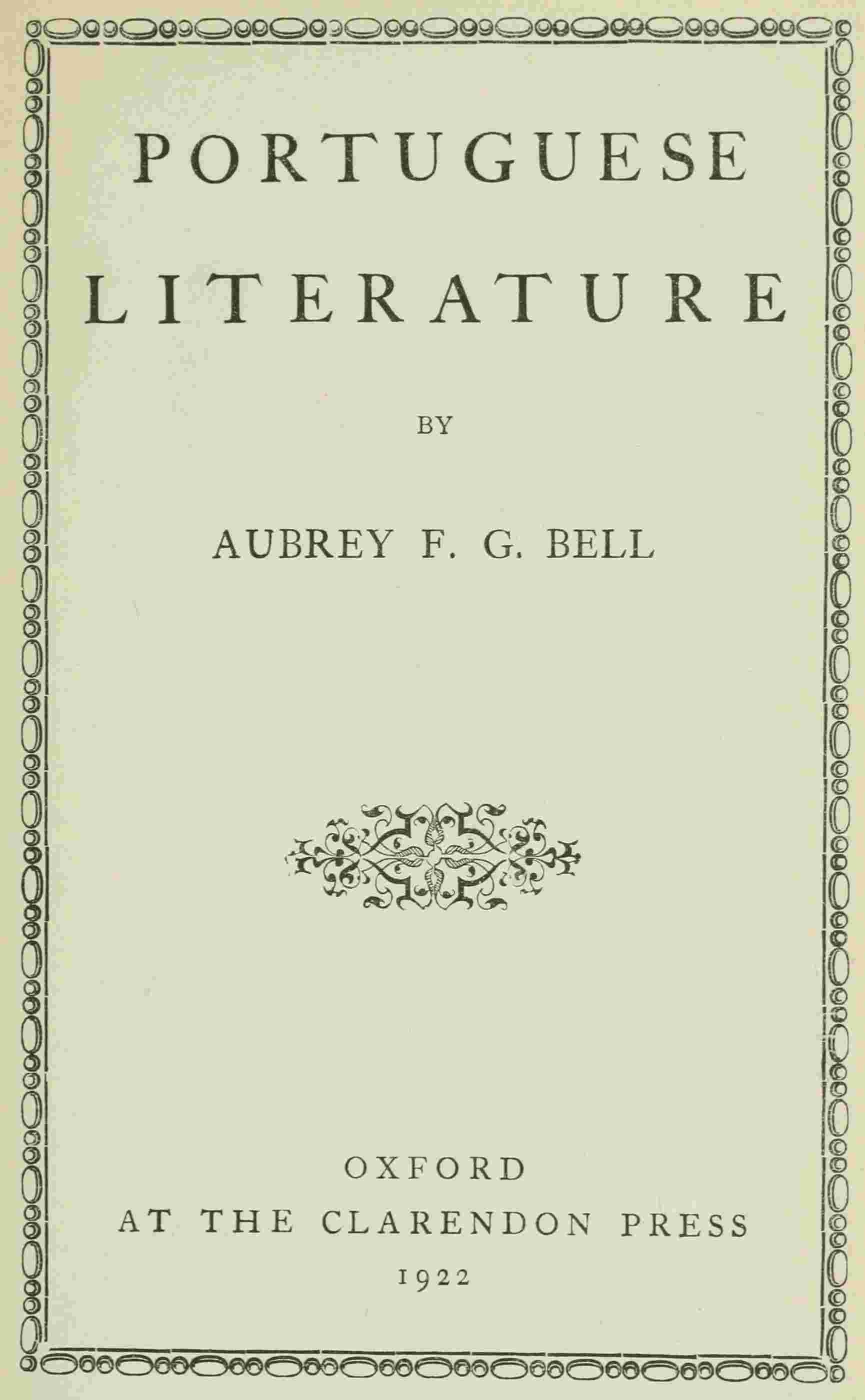 Portuguese literature cover
