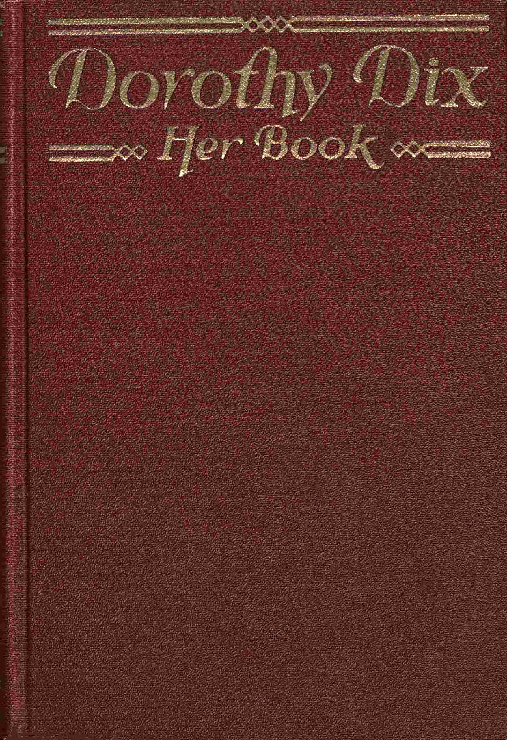 Dorothy Dix—her book cover