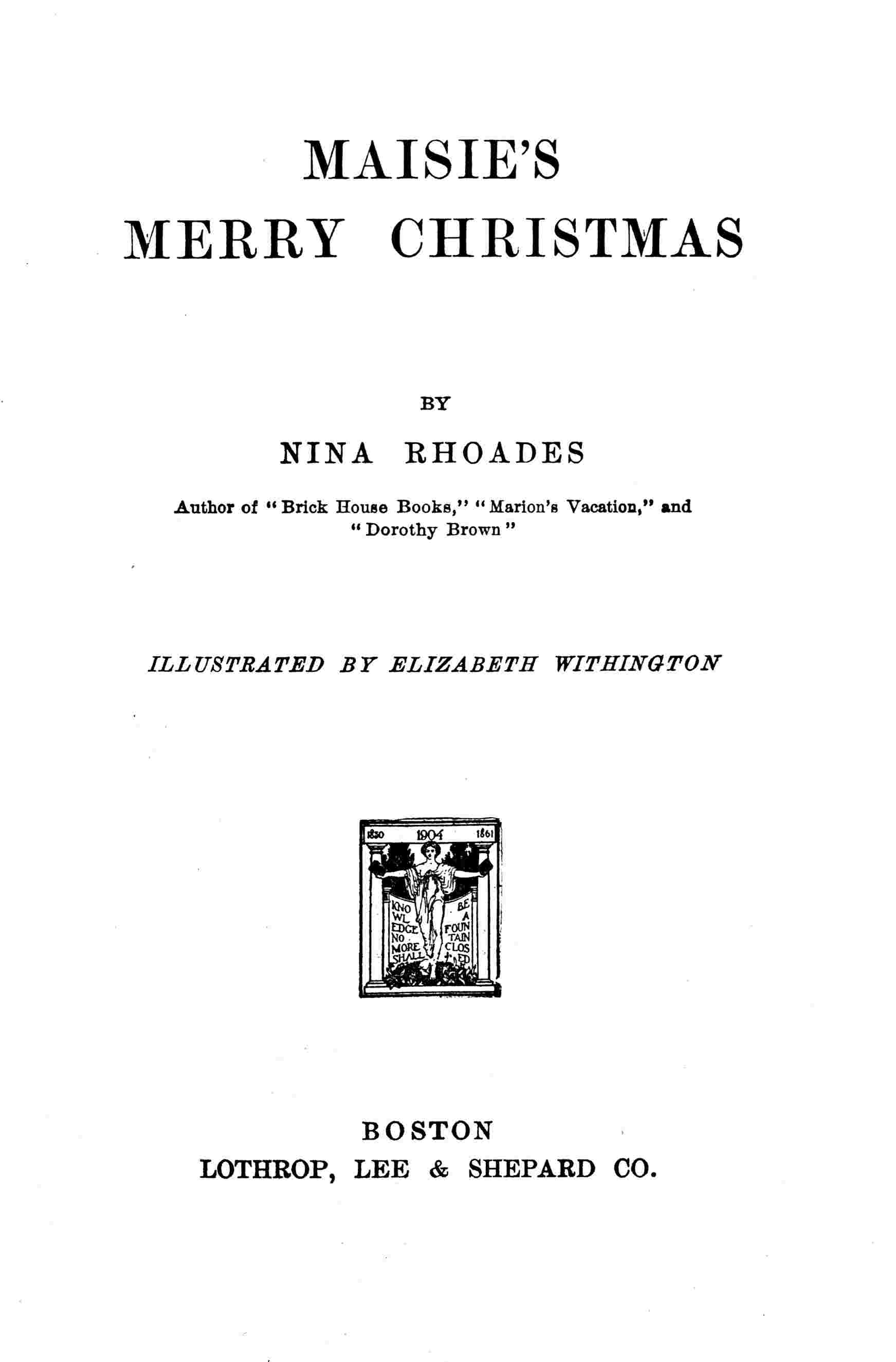 Maisie's merry Christmas cover