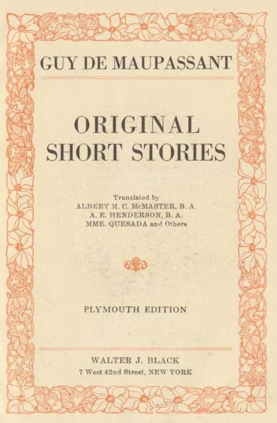 Quotes and Images From The Short Stories of Maupassant cover