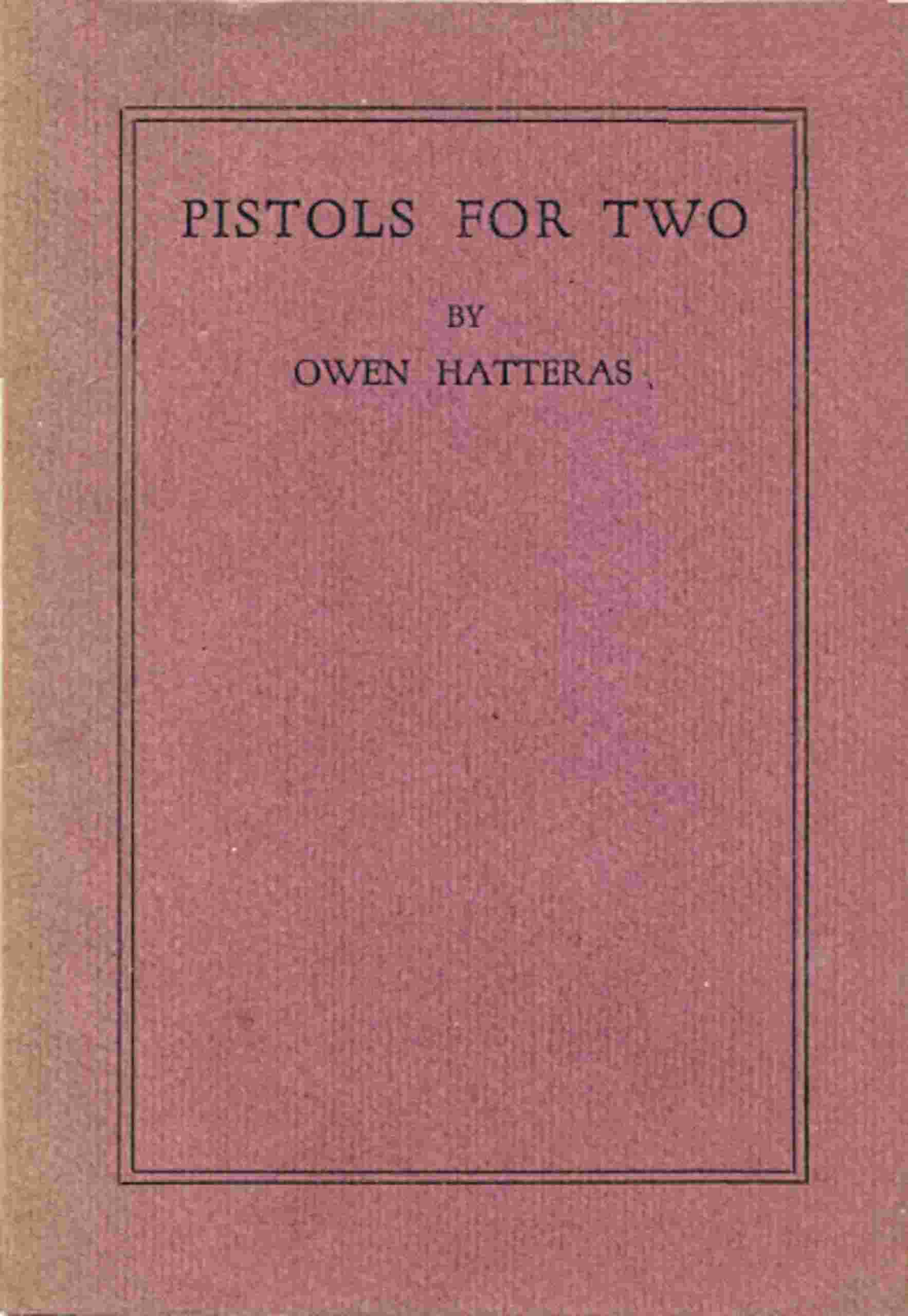 Pistols for two cover