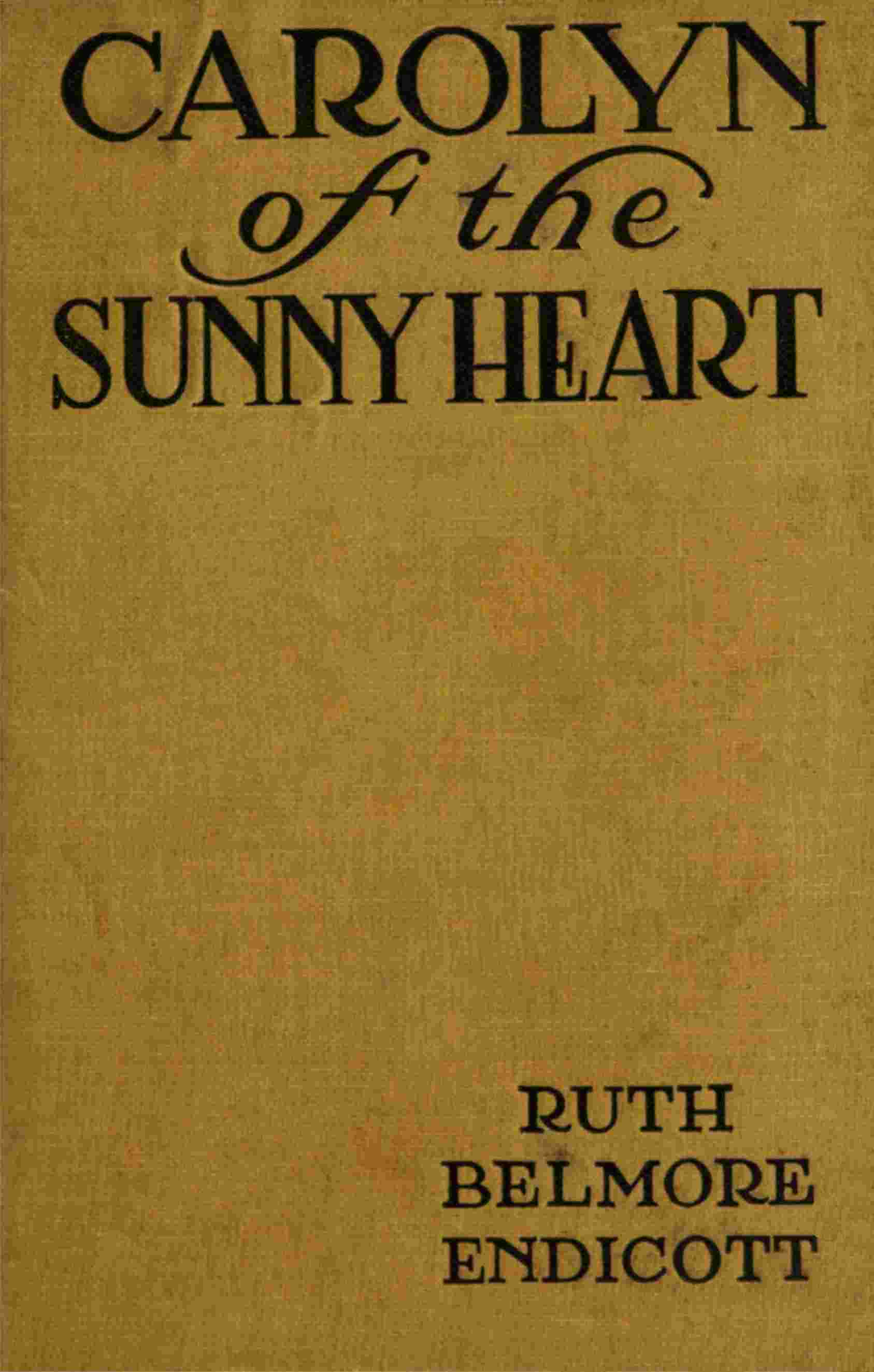 Carolyn of the sunny heart cover