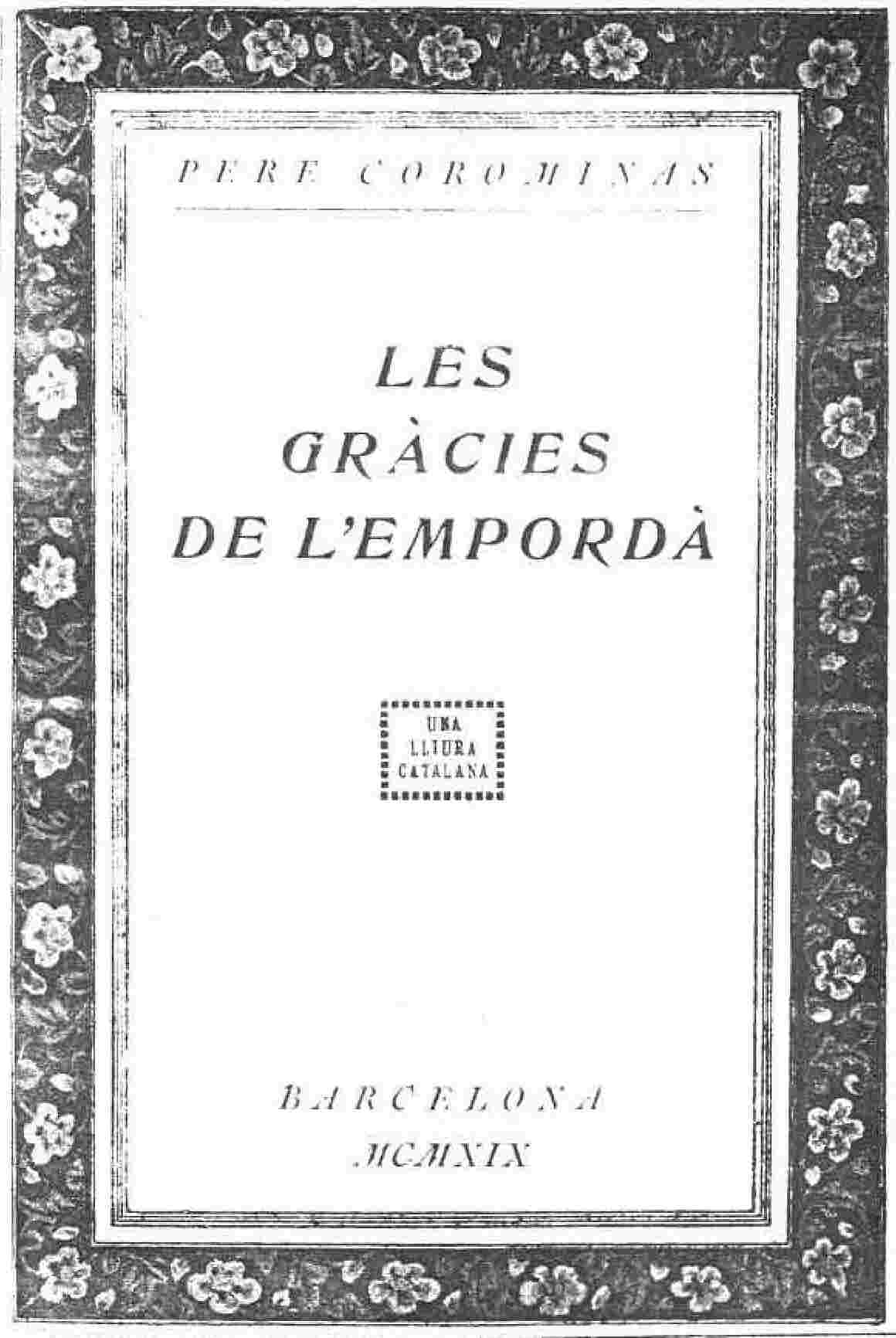 Les gràcies de l'Empordà cover