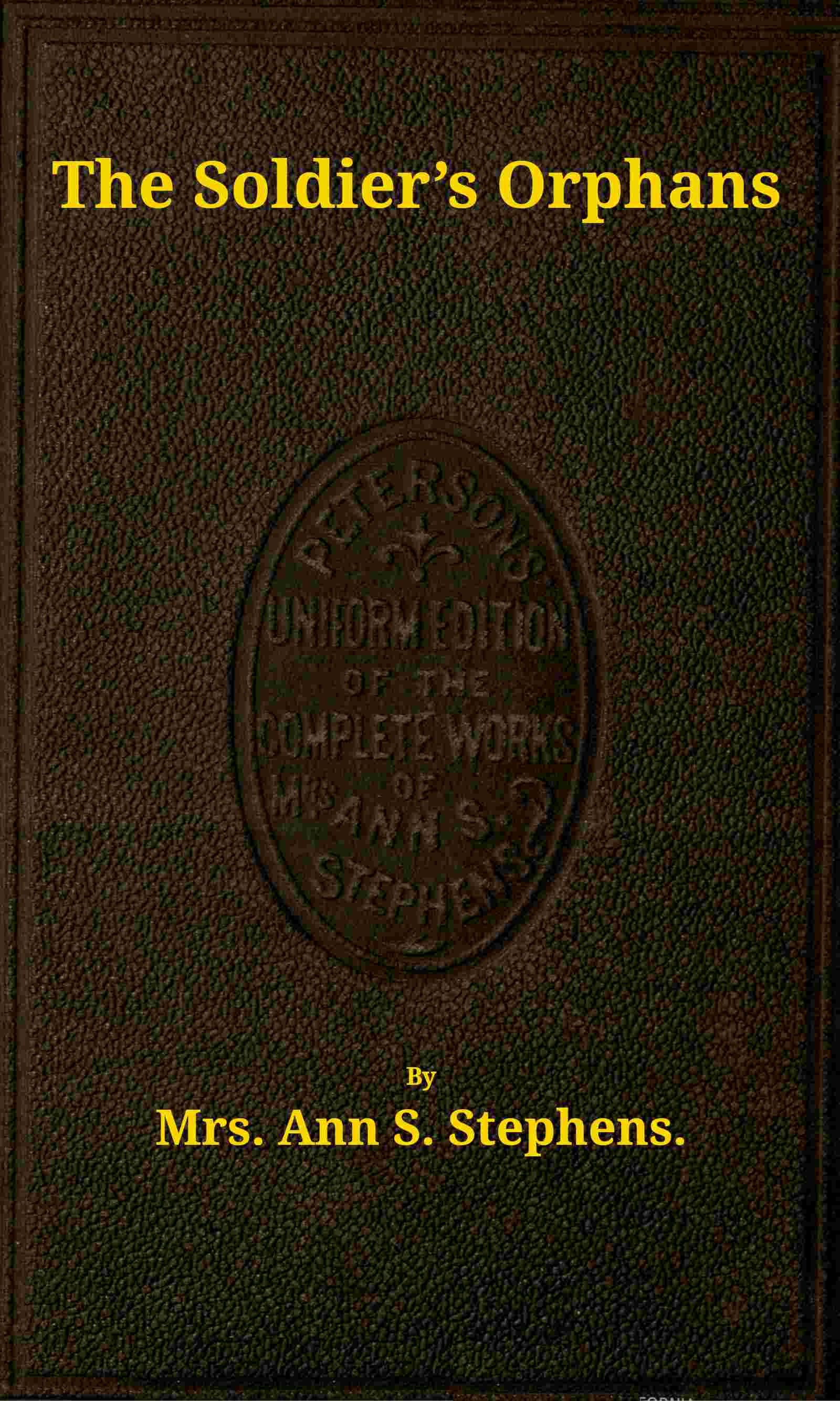 The soldier's orphans cover