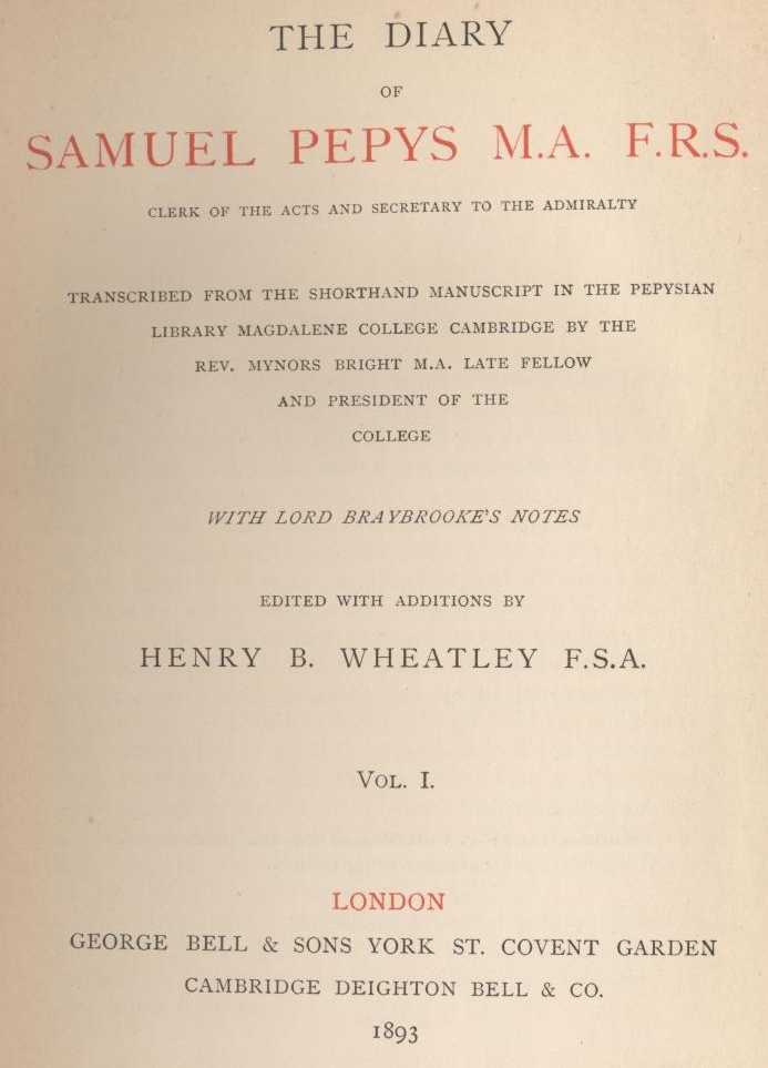 Quotes and Images From The Diary of Samuel Pepys cover