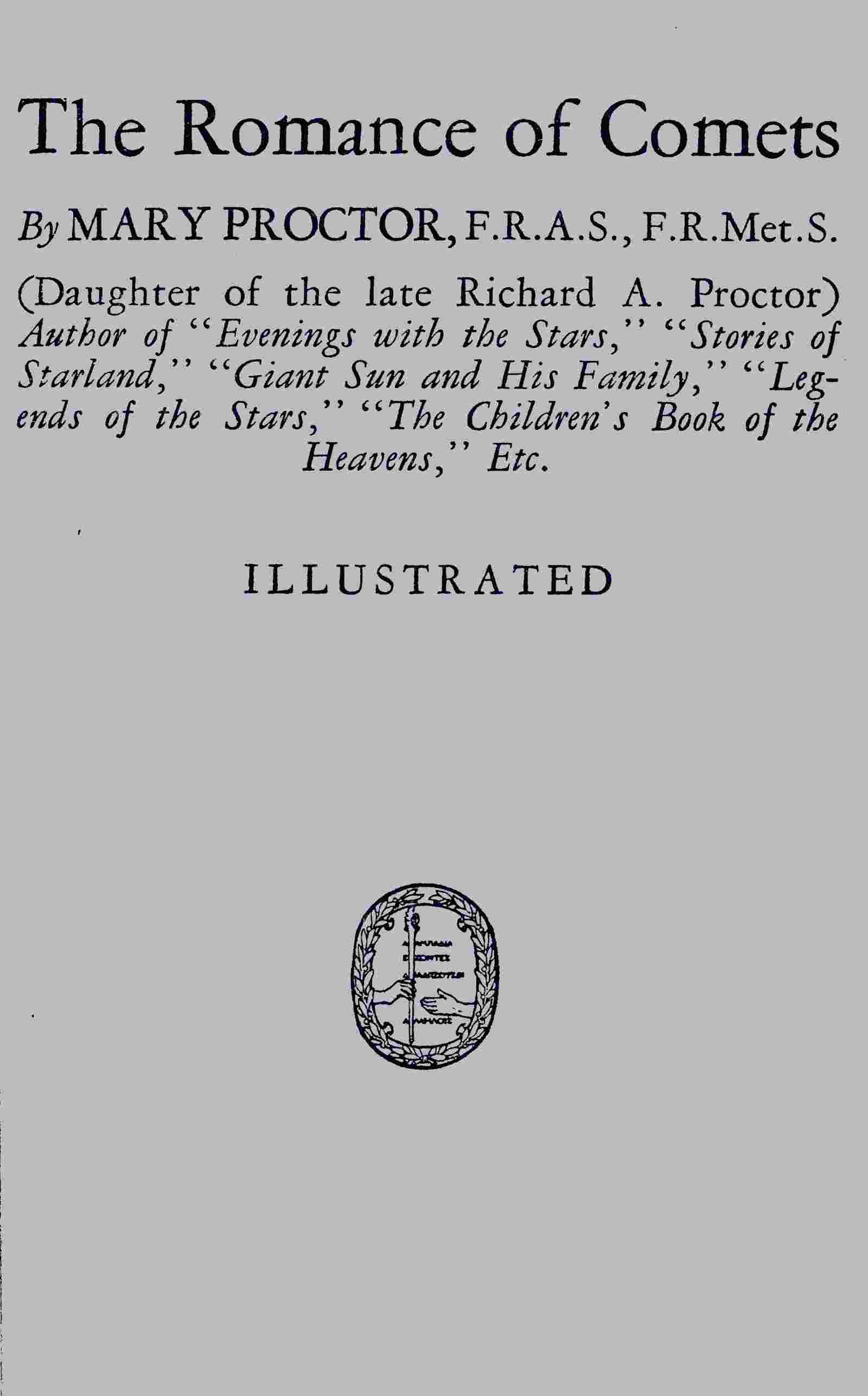 The romance of comets cover