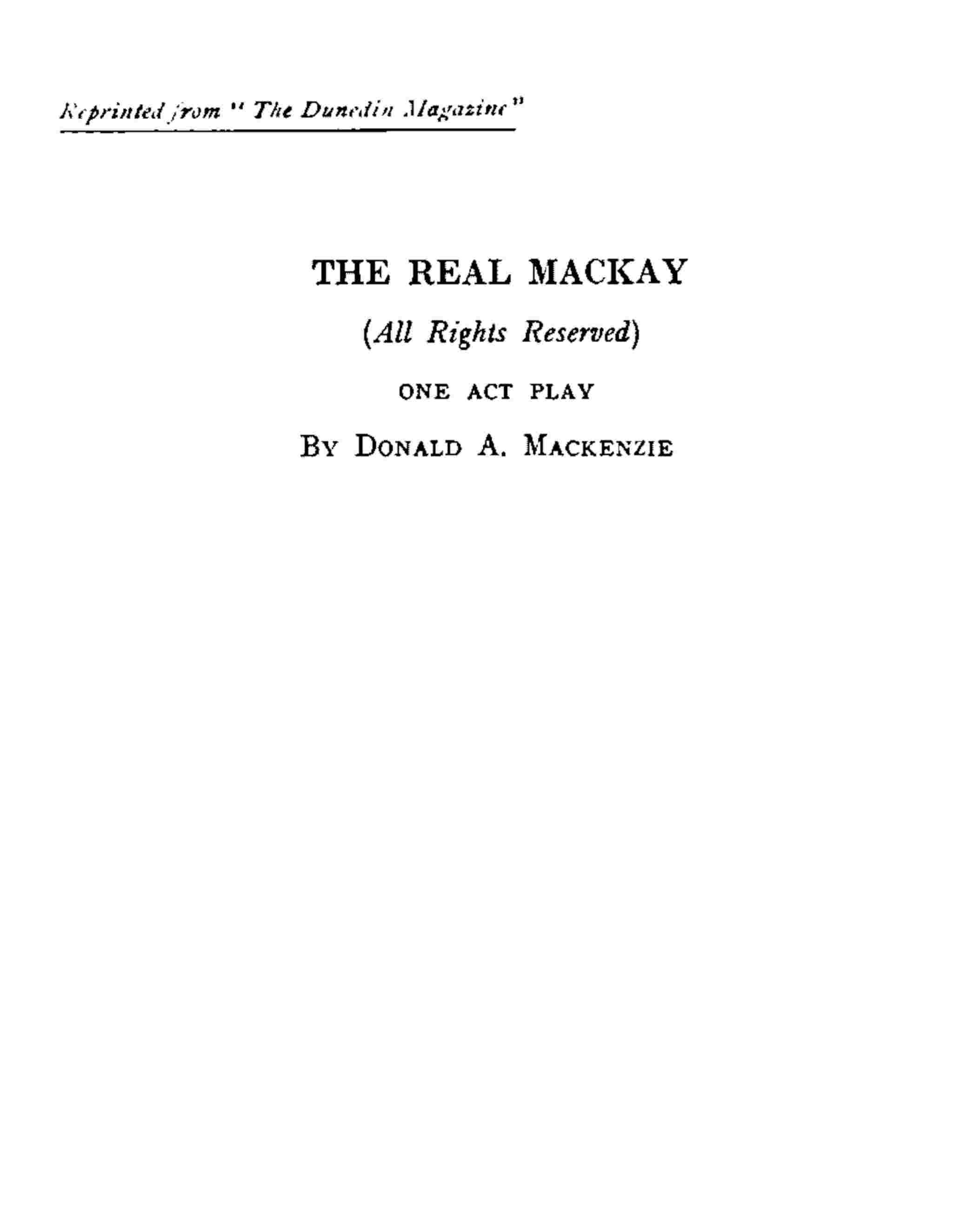 The real Mackay cover