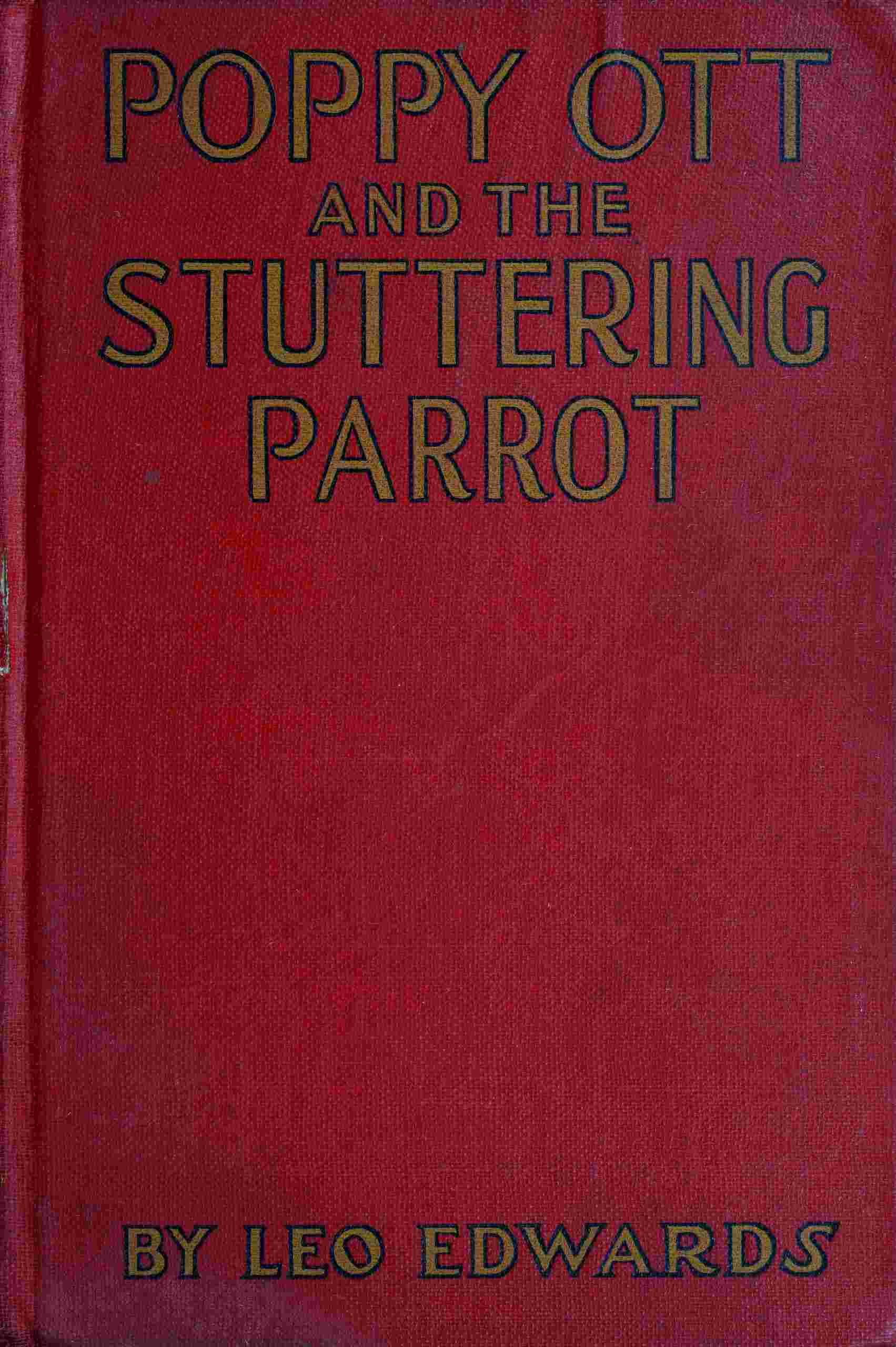 Poppy Ott and the stuttering parrot cover