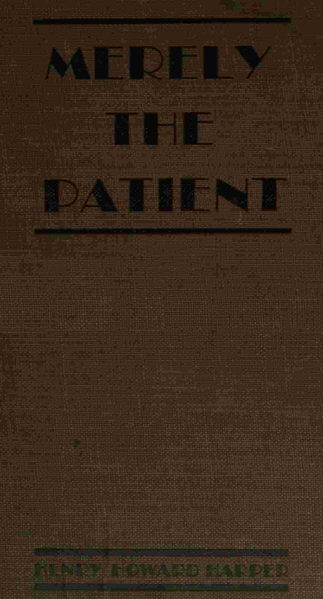 Merely the patient cover