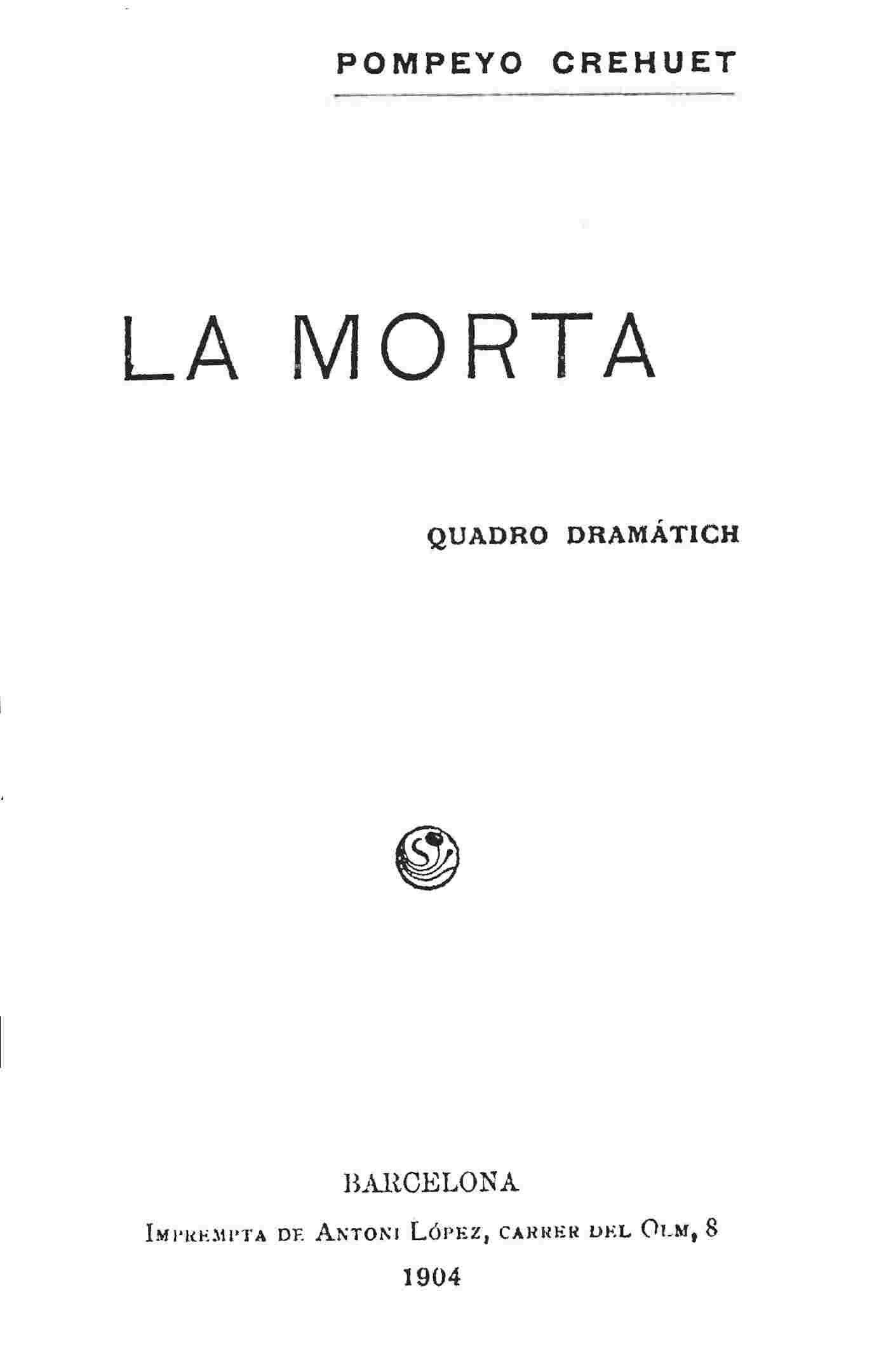 La morta cover