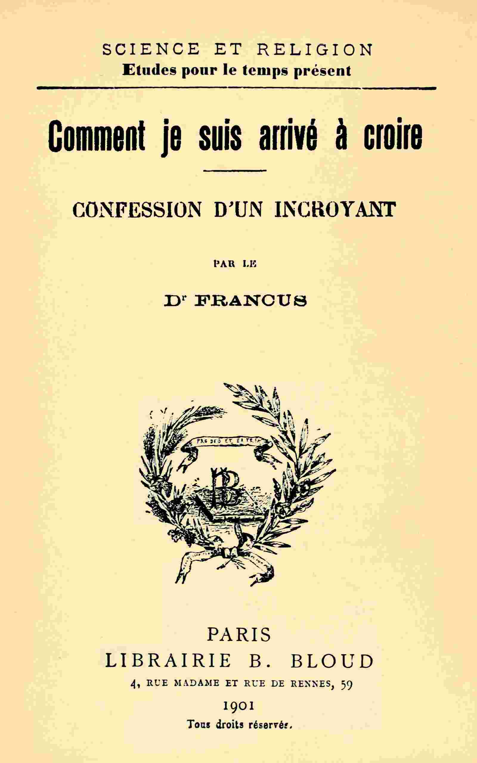 Comment je suis arrivé à croire cover
