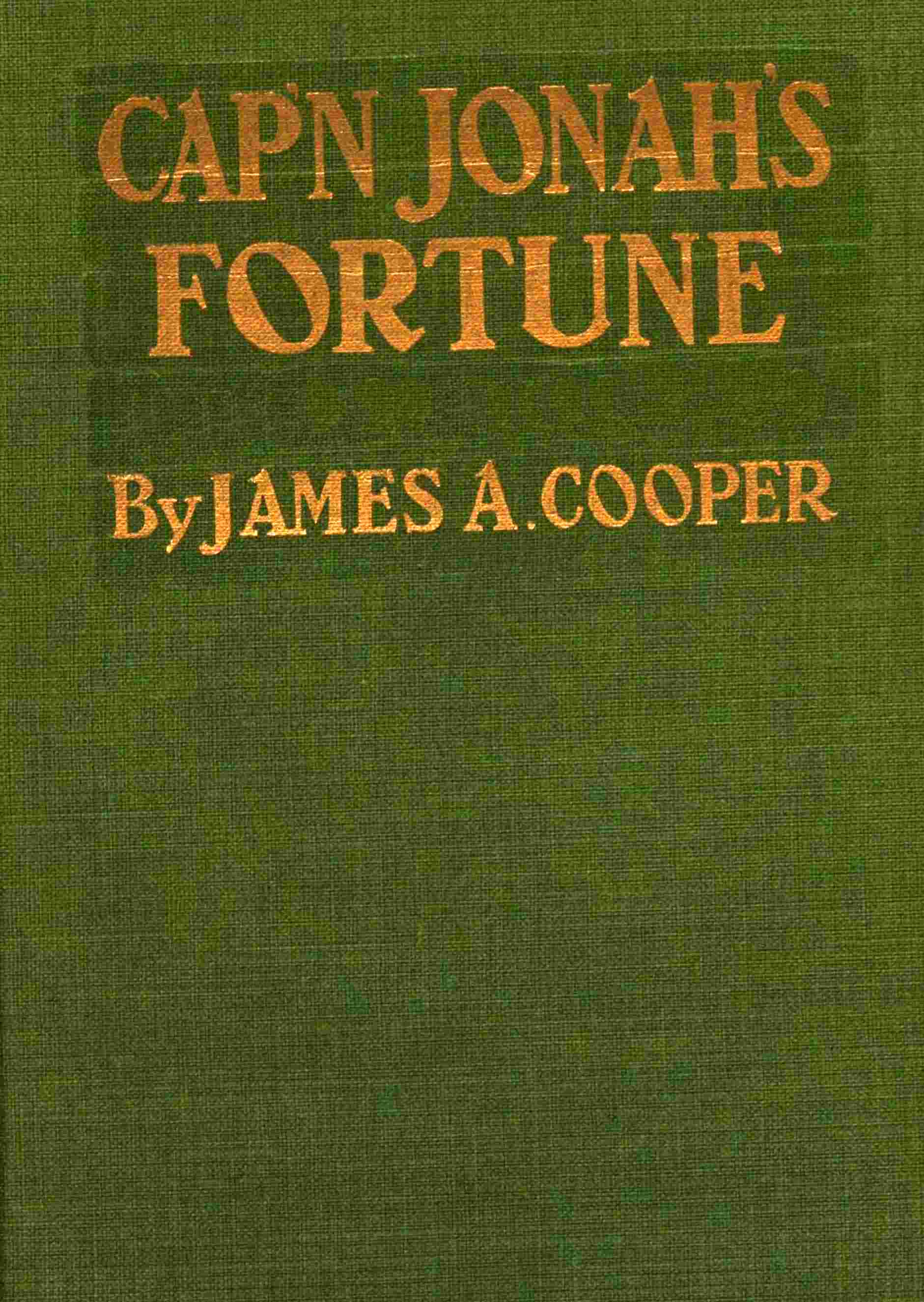 Cap'n Jonah's fortune cover
