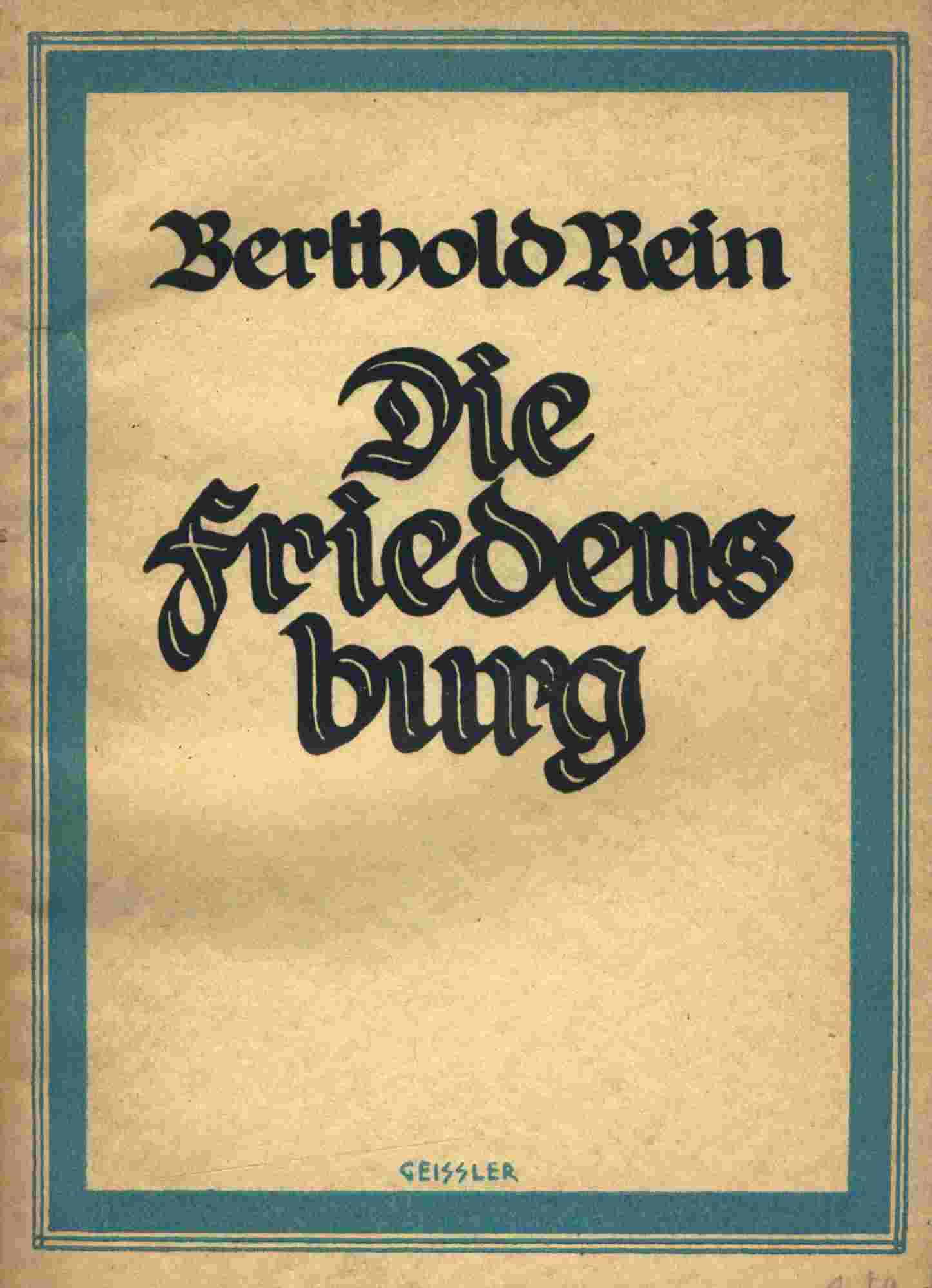 Die Friedensburg bei Leutenberg cover