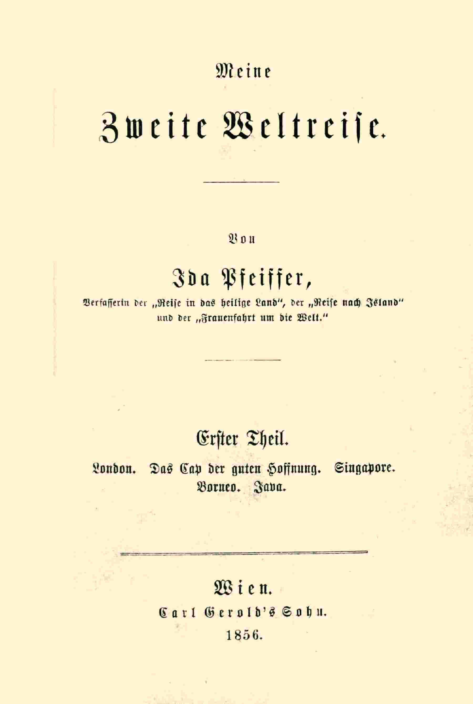 Meine zweite Weltreise cover