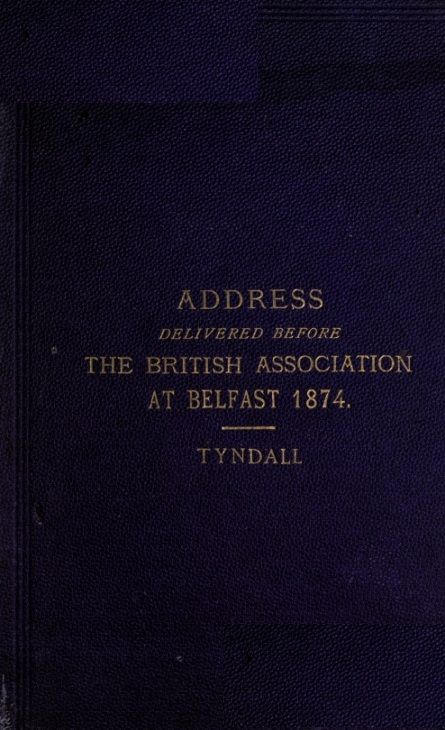 Address delivered before the British Association assembled at Belfast cover