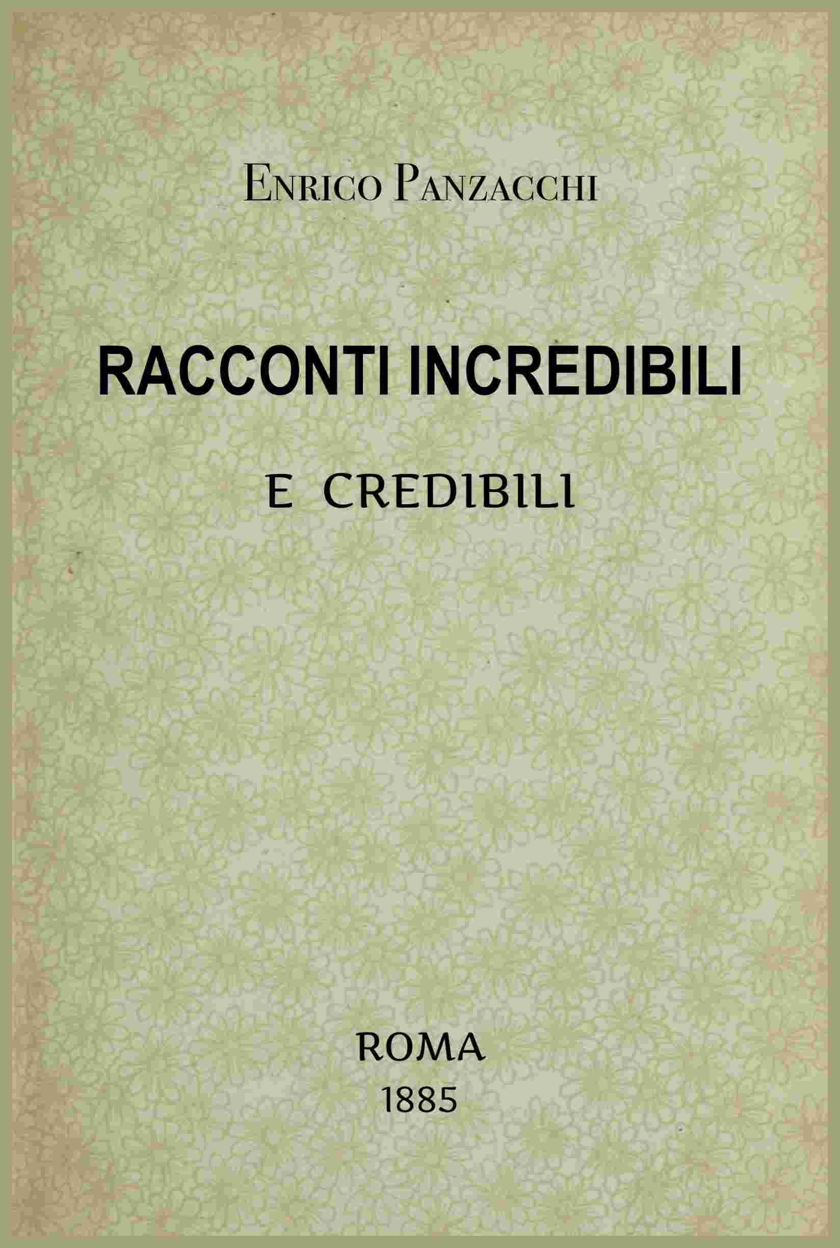 Racconti incredibili e credibili cover