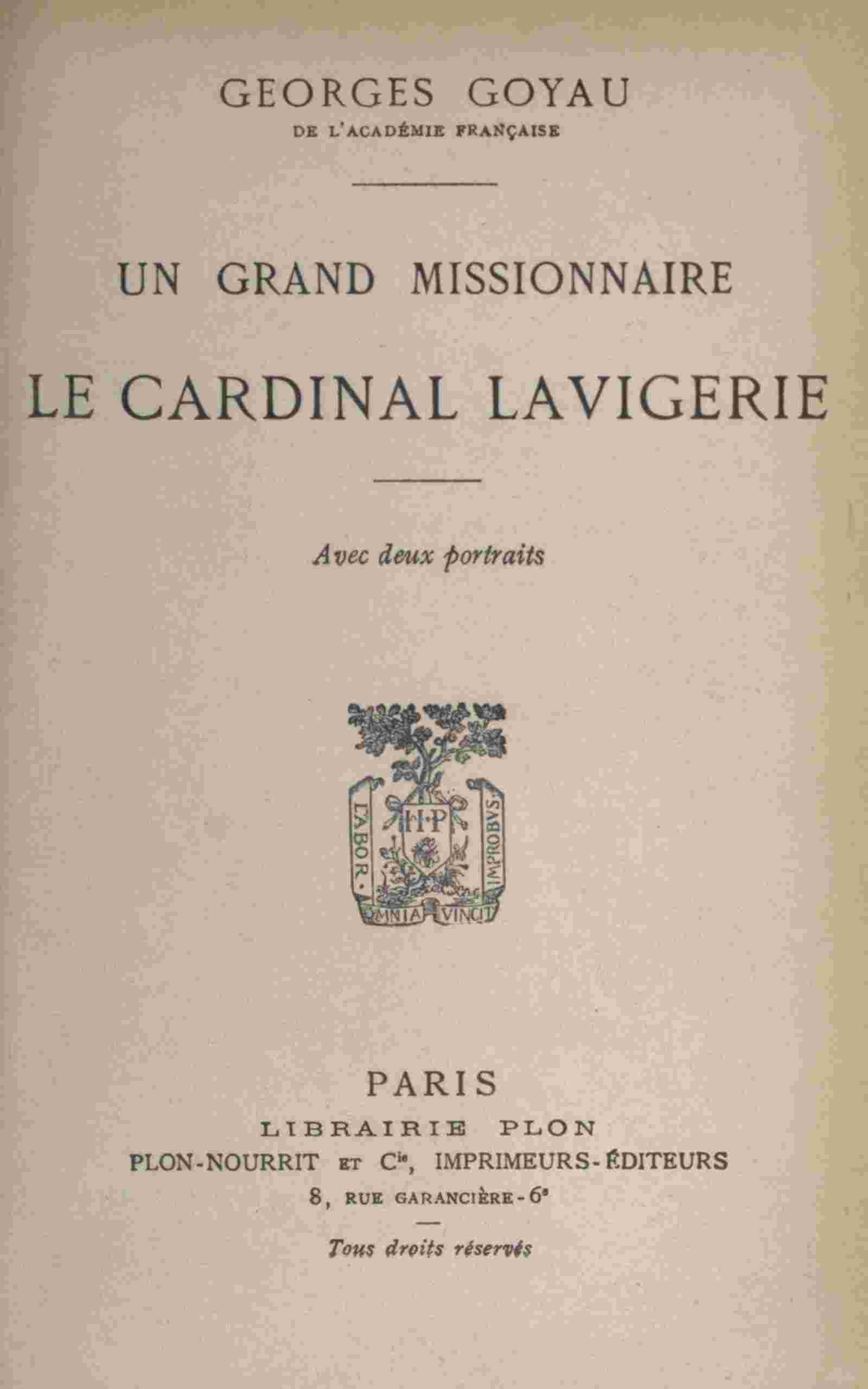 Un grand missionnaire cover