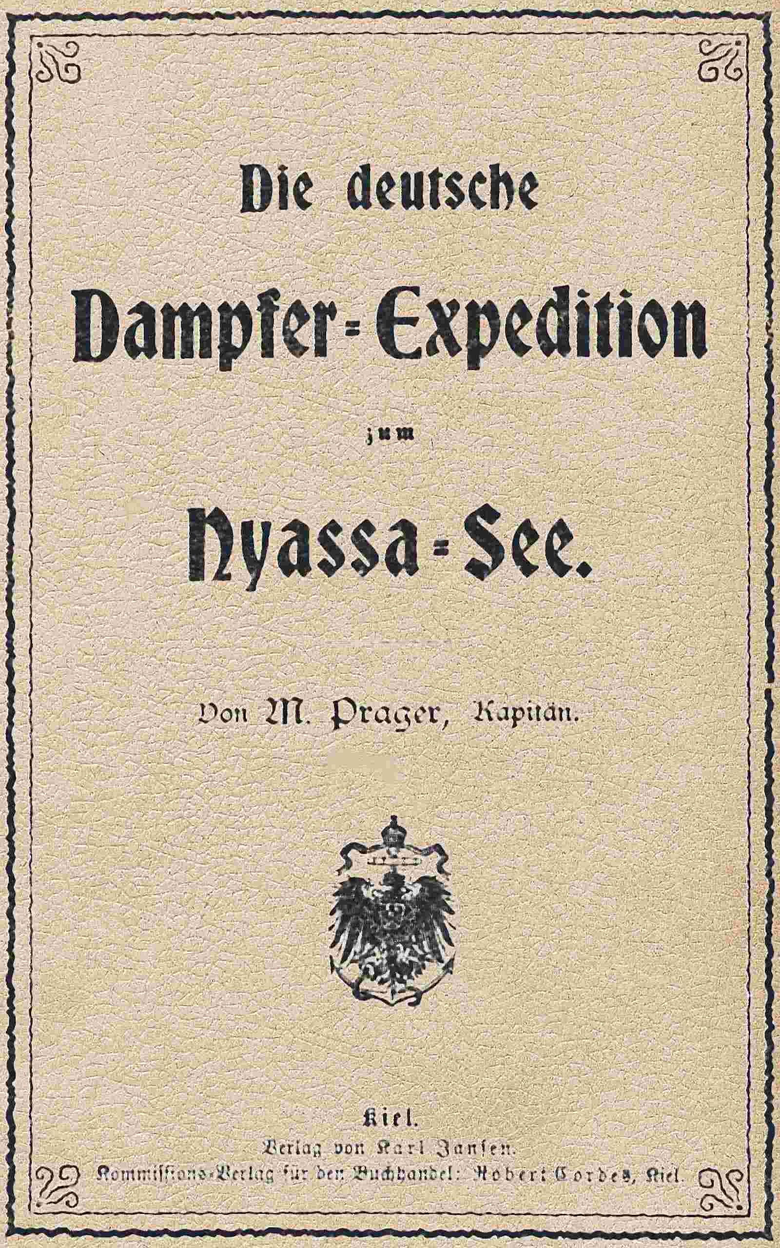 Die deutsche Dampfer-Expedition zum Nyassa-See. cover