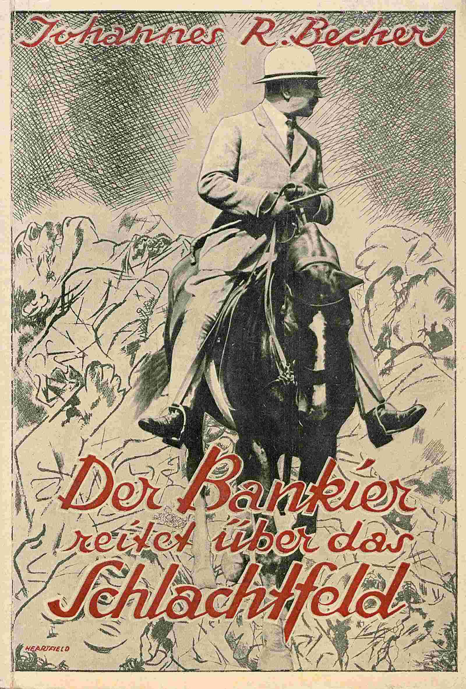 Der Bankier reitet über das Schlachtfeld cover