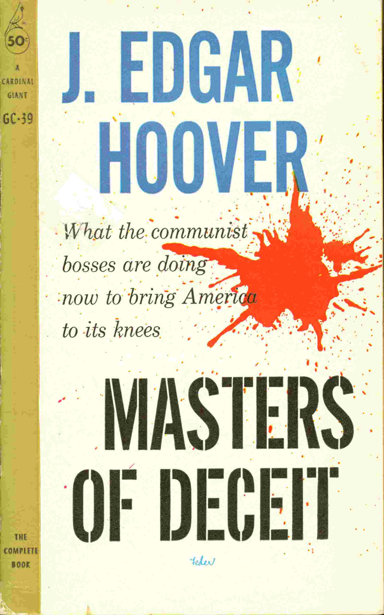 Masters of deceit cover