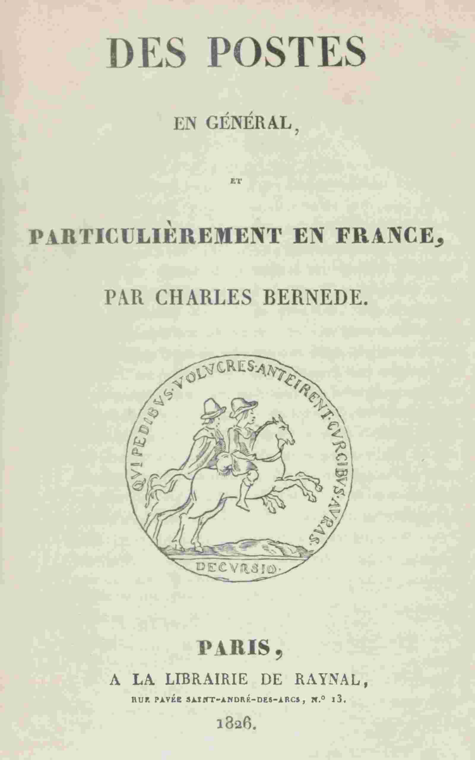 Des postes en général, et particulièrement en France cover