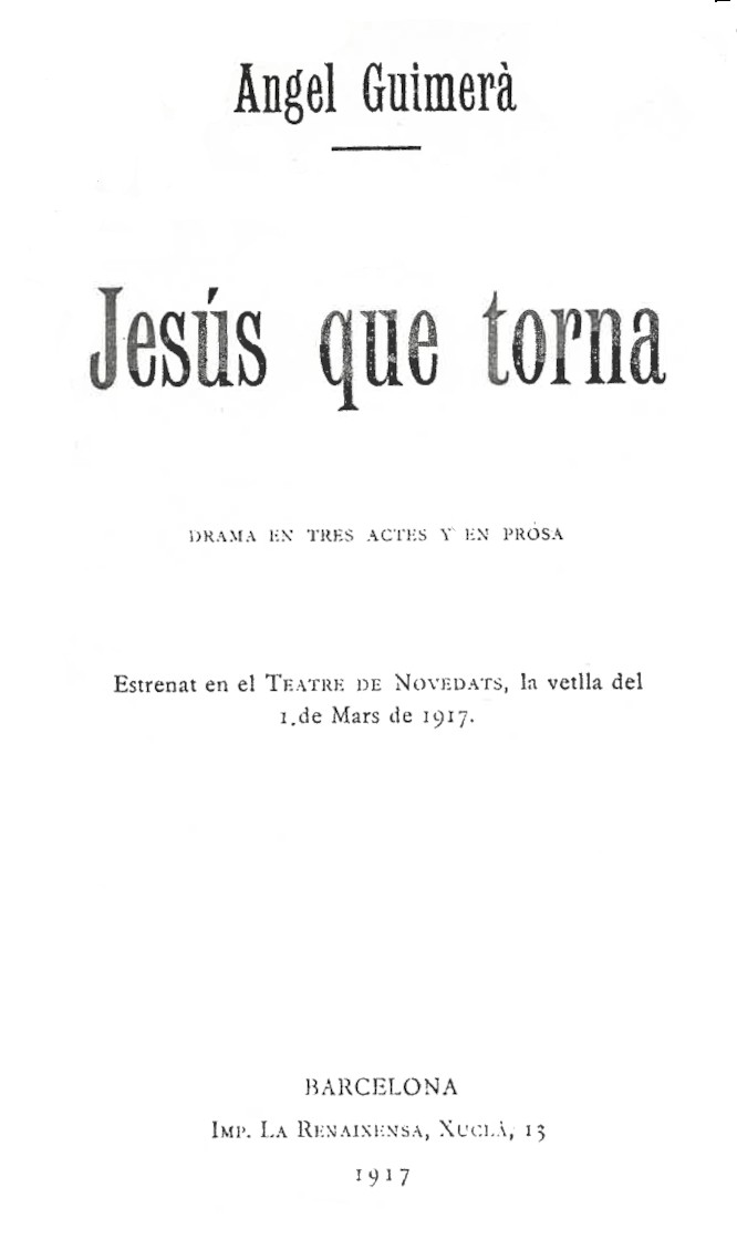 Jesús que torna cover