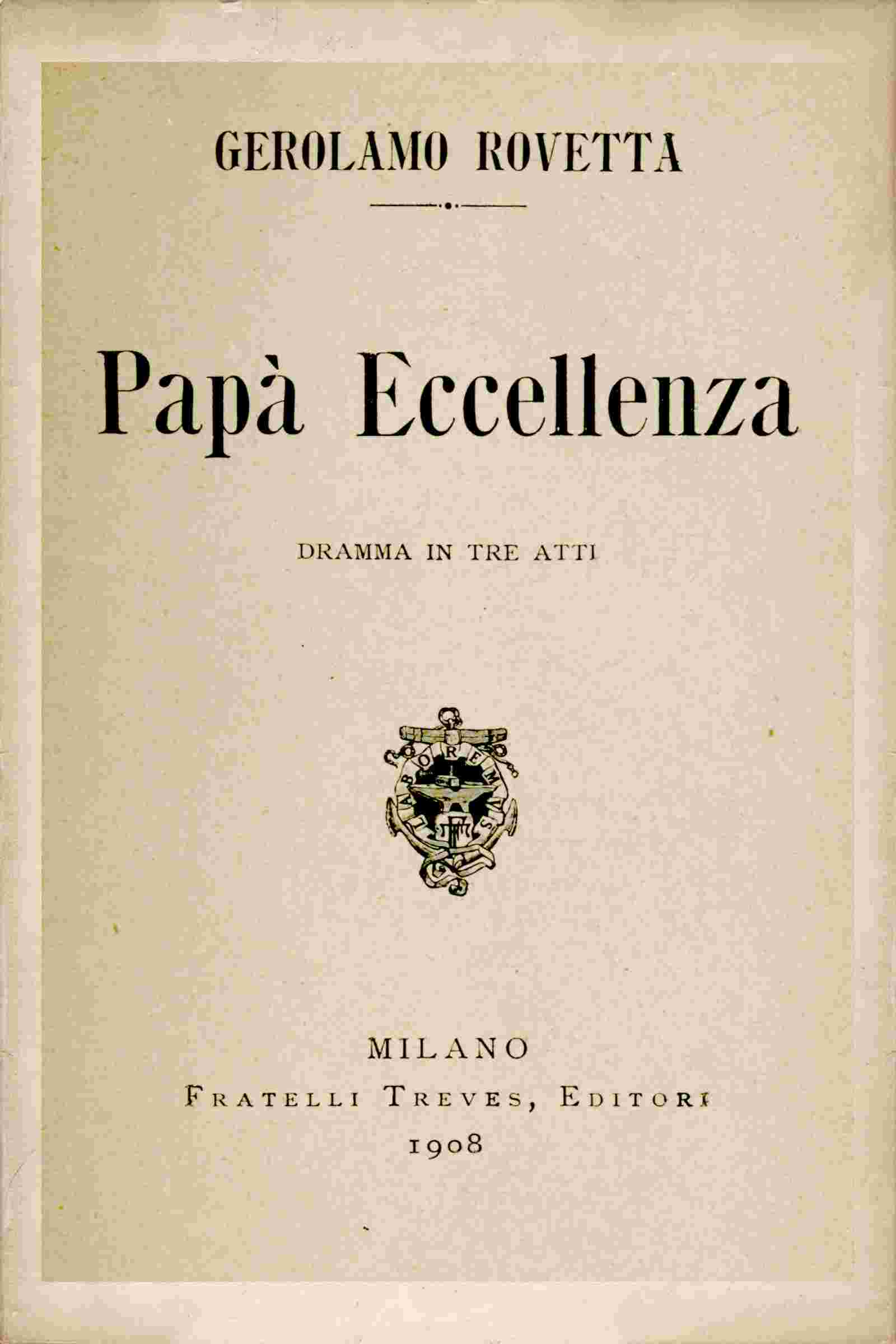 Papà Eccellenza cover