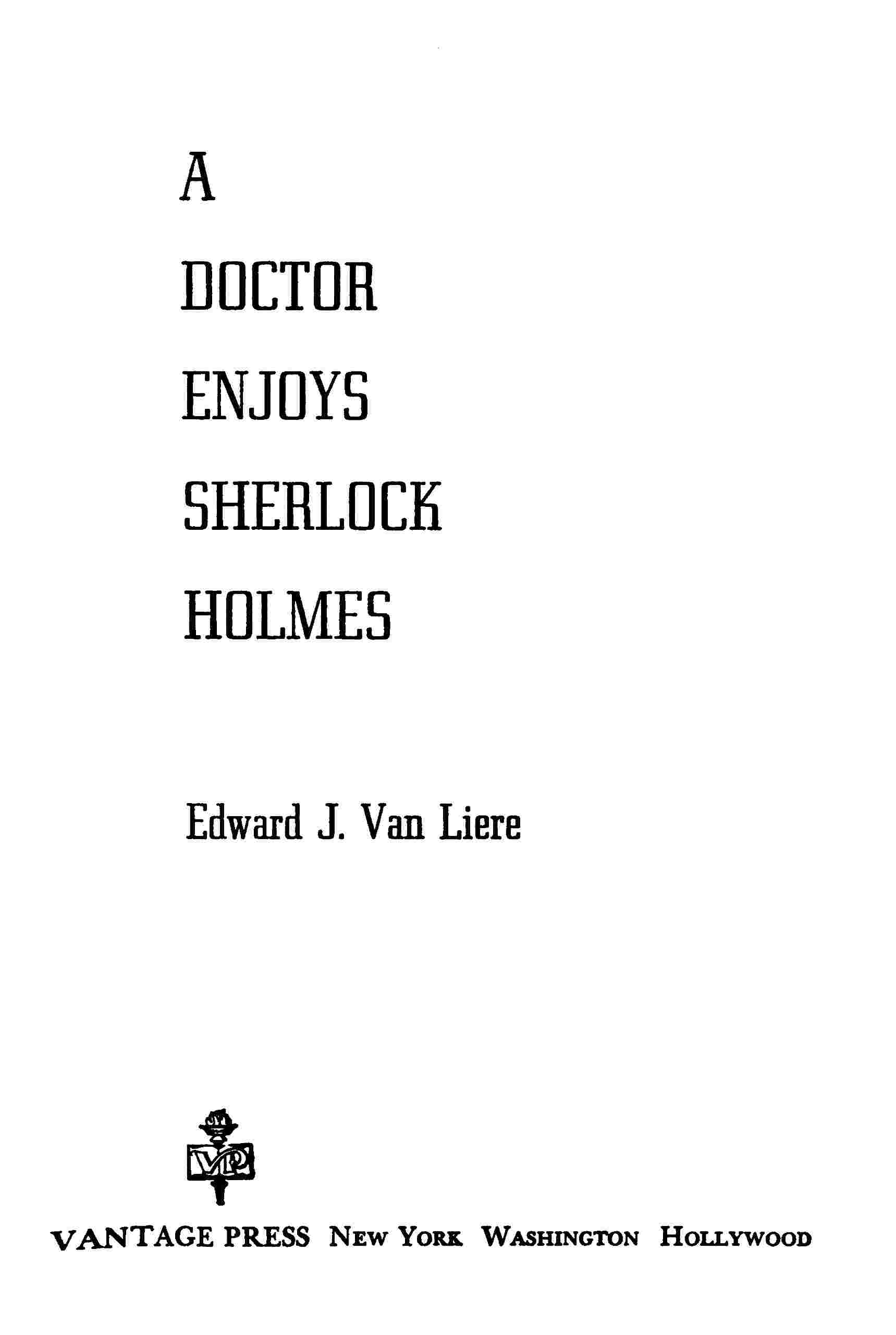 A doctor enjoys Sherlock Holmes cover