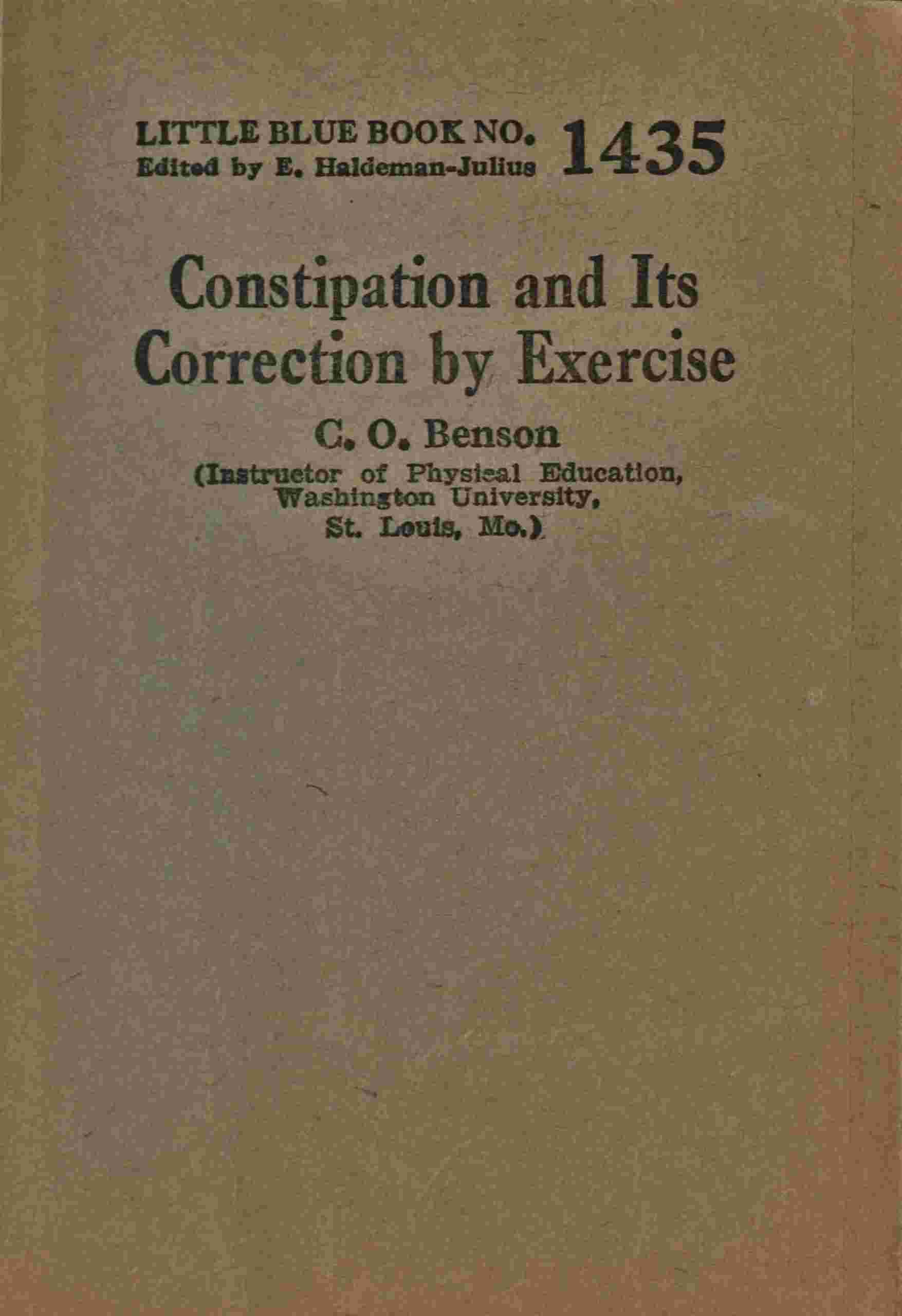 Constipation and its correction by exercise cover