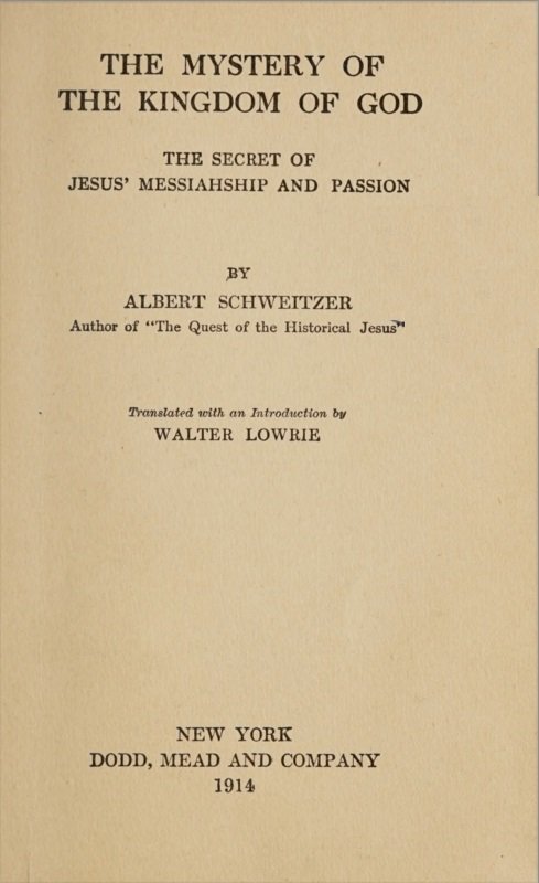 The mystery of the Kingdom of God cover