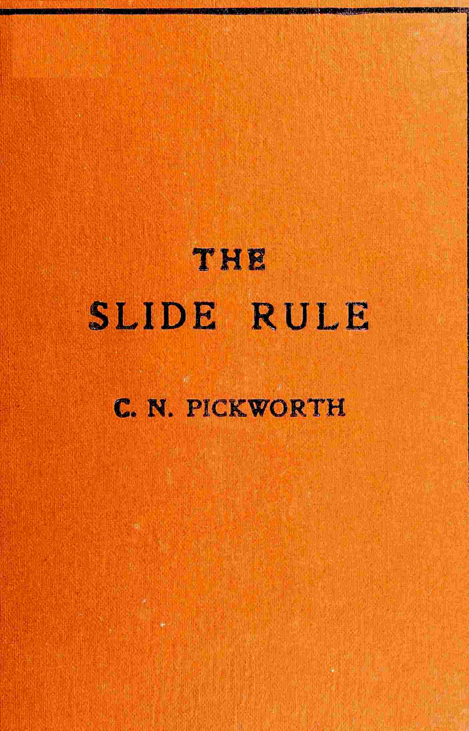The slide rule cover