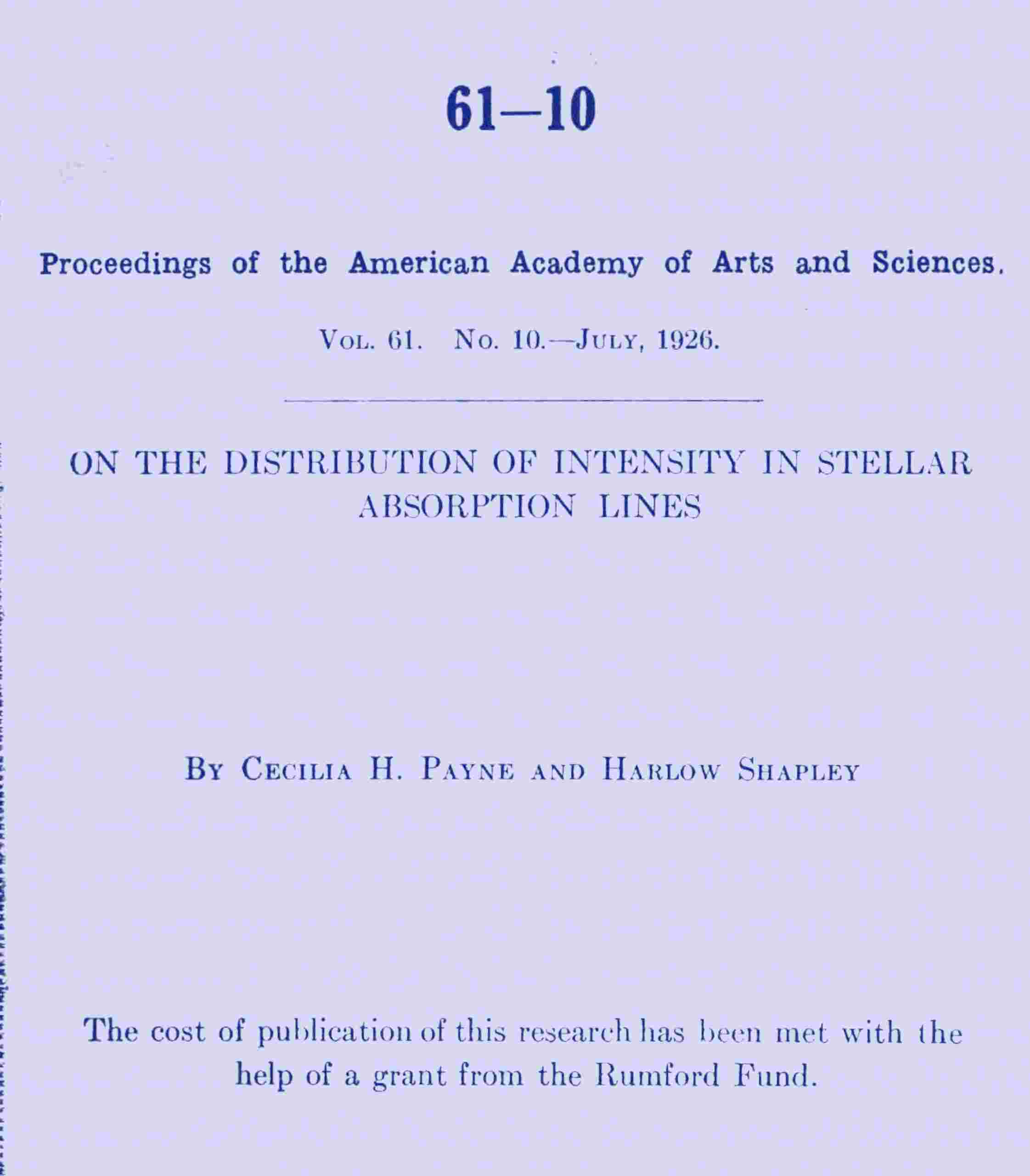 On the distribution of intensity in stellar absorption lines cover
