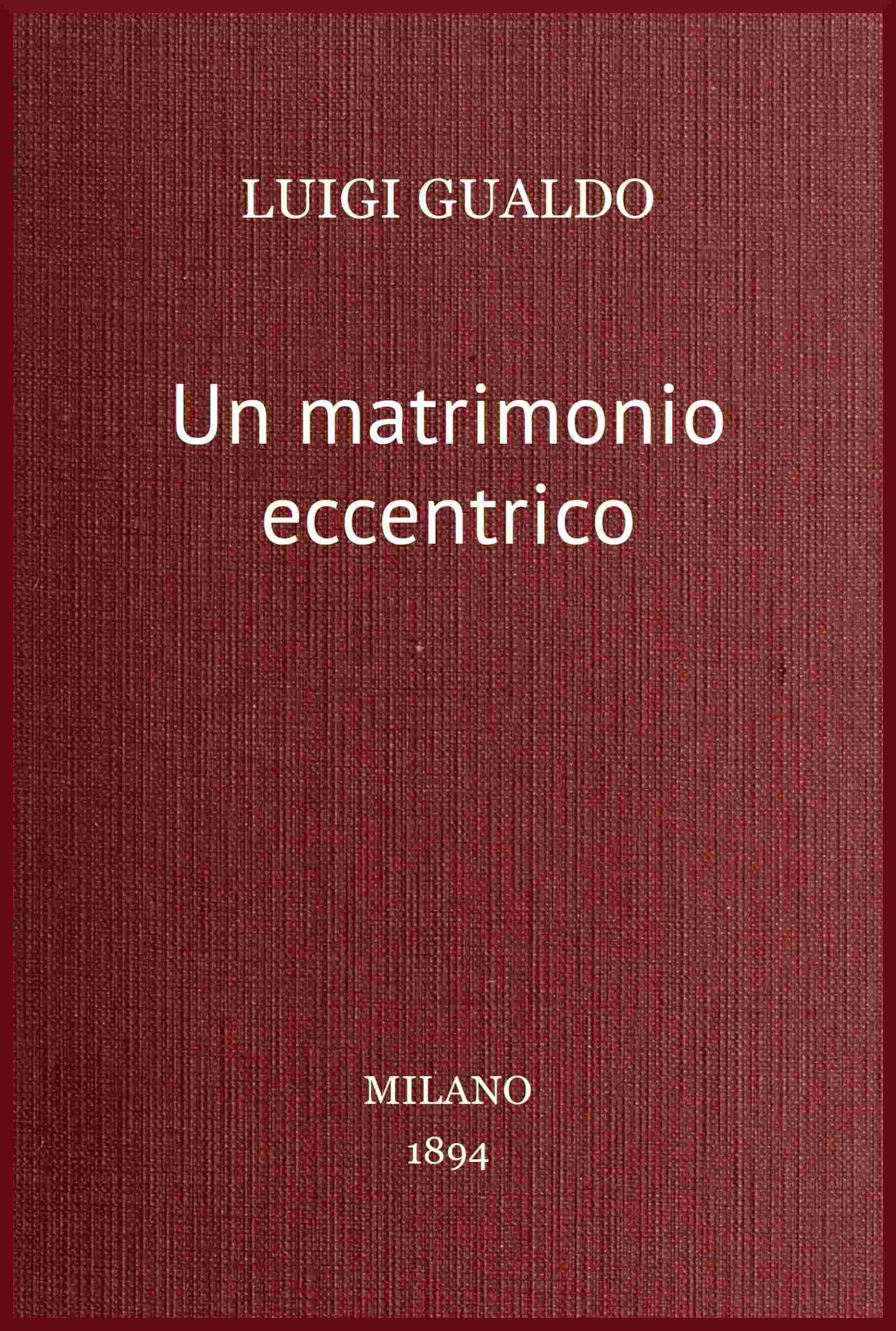 Un matrimonio eccentrico cover