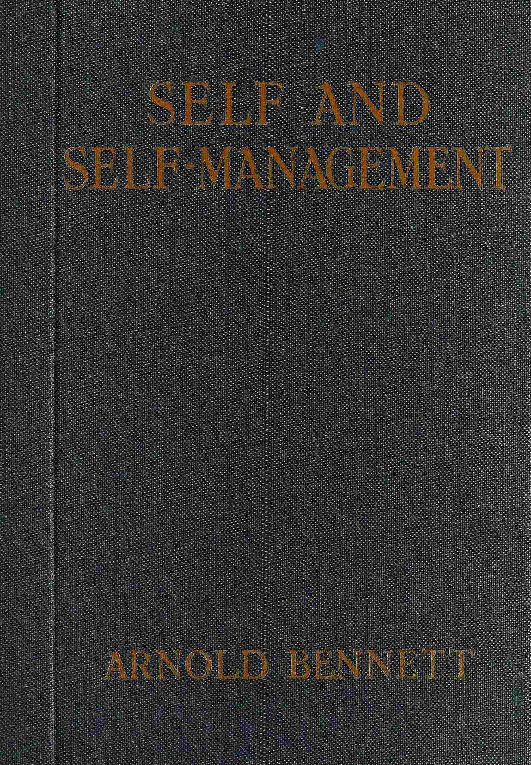 Self and self-management cover