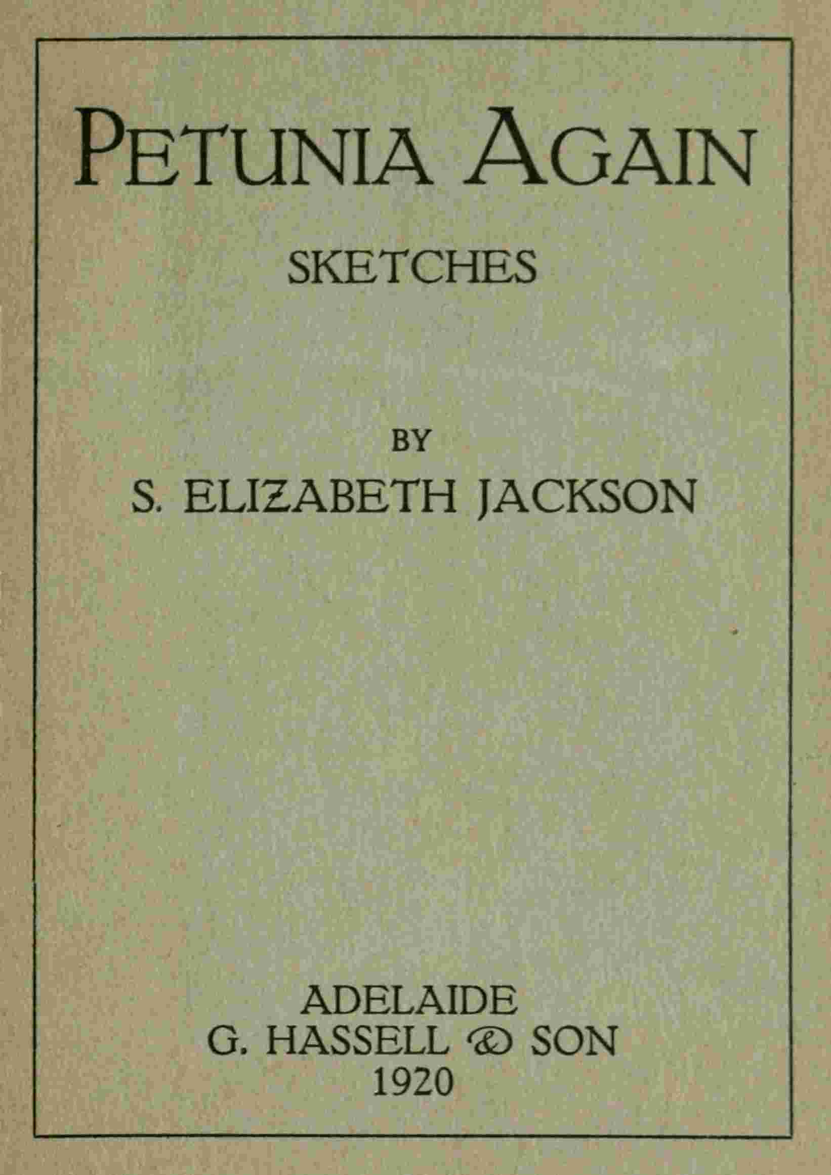 Petunia again cover