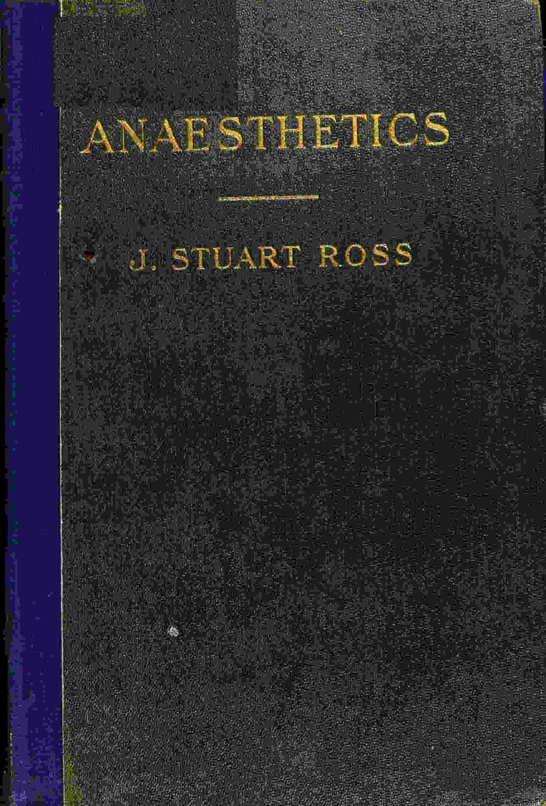 Handbook of anæsthetics cover