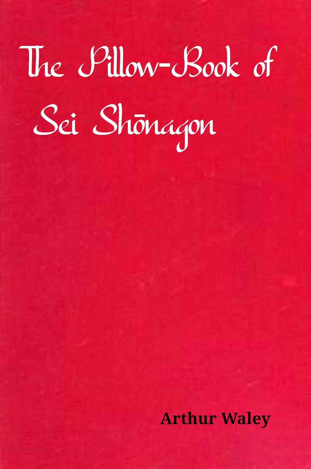 The pillow-book of Sei Shōnagon cover